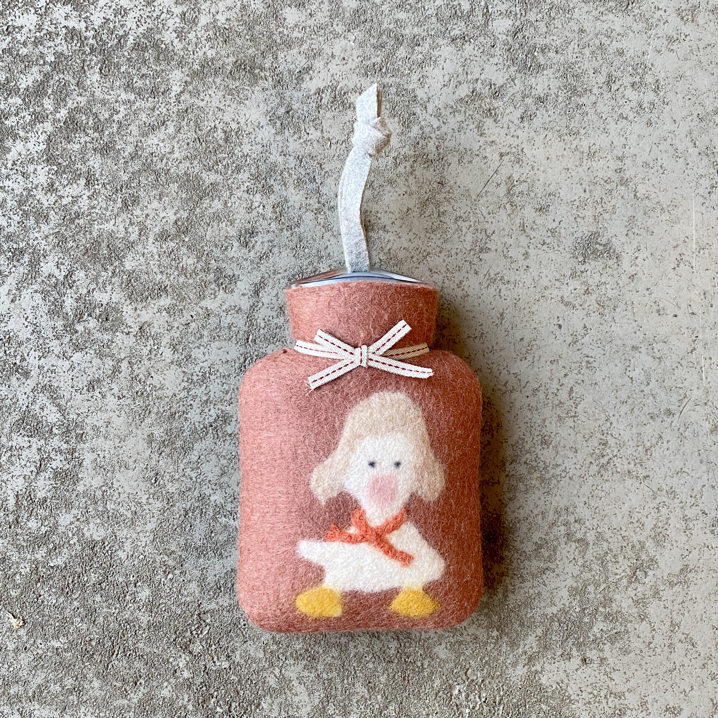 Mini-Wärmflasche "Wintergans" 0,2L, cedar wood