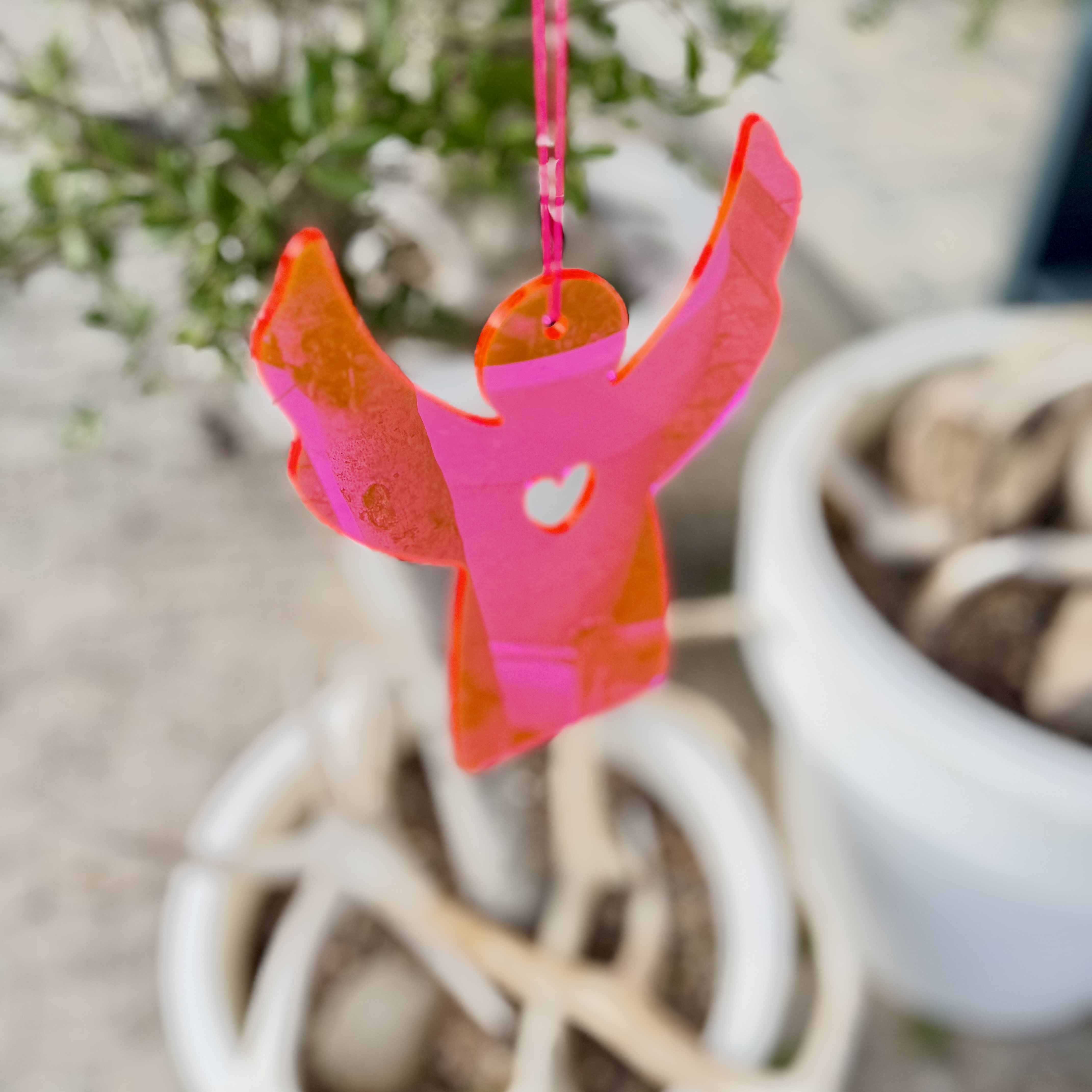 Hänger Engel 20cm, pink