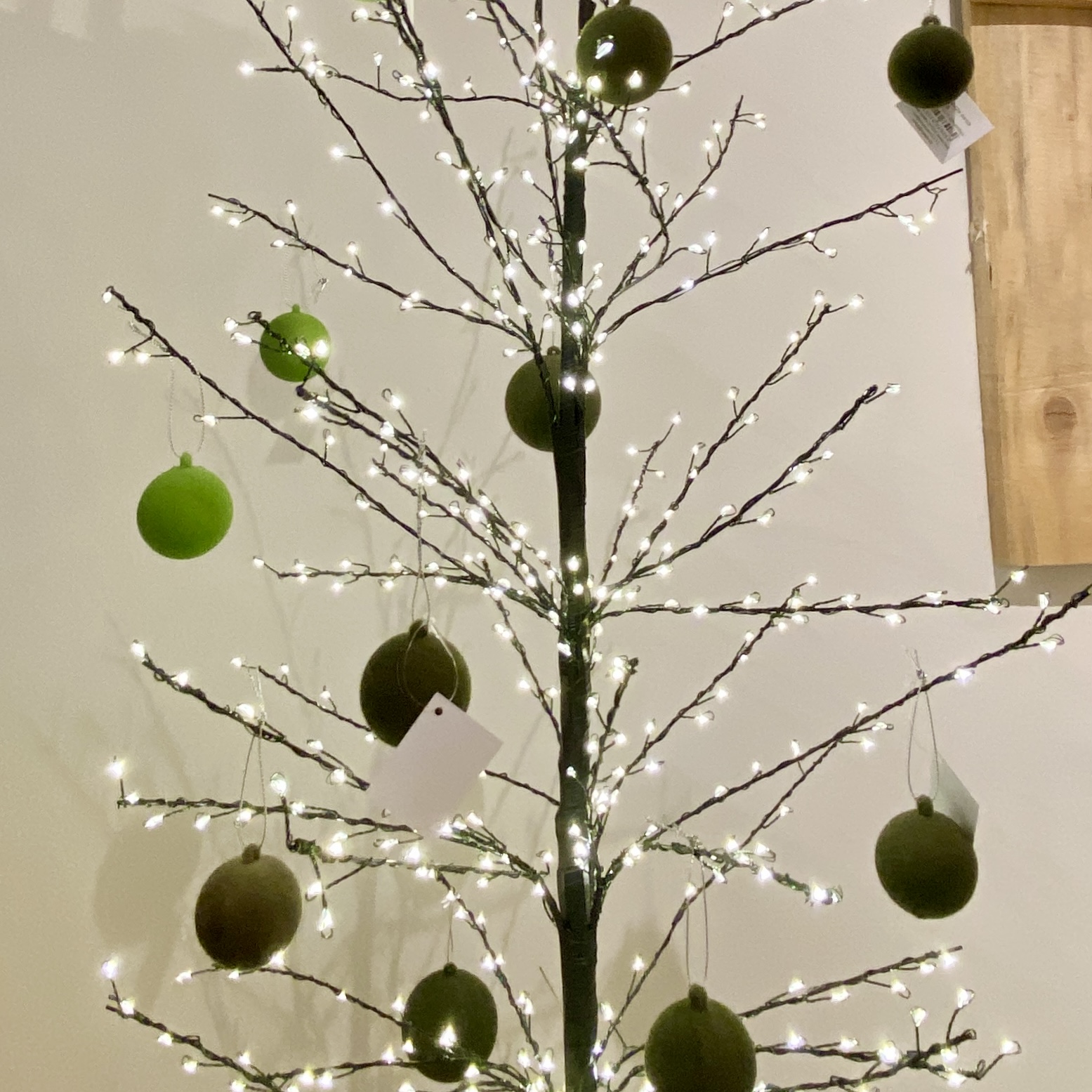 LED Weihnachtsbaum H155cm, schwarz 