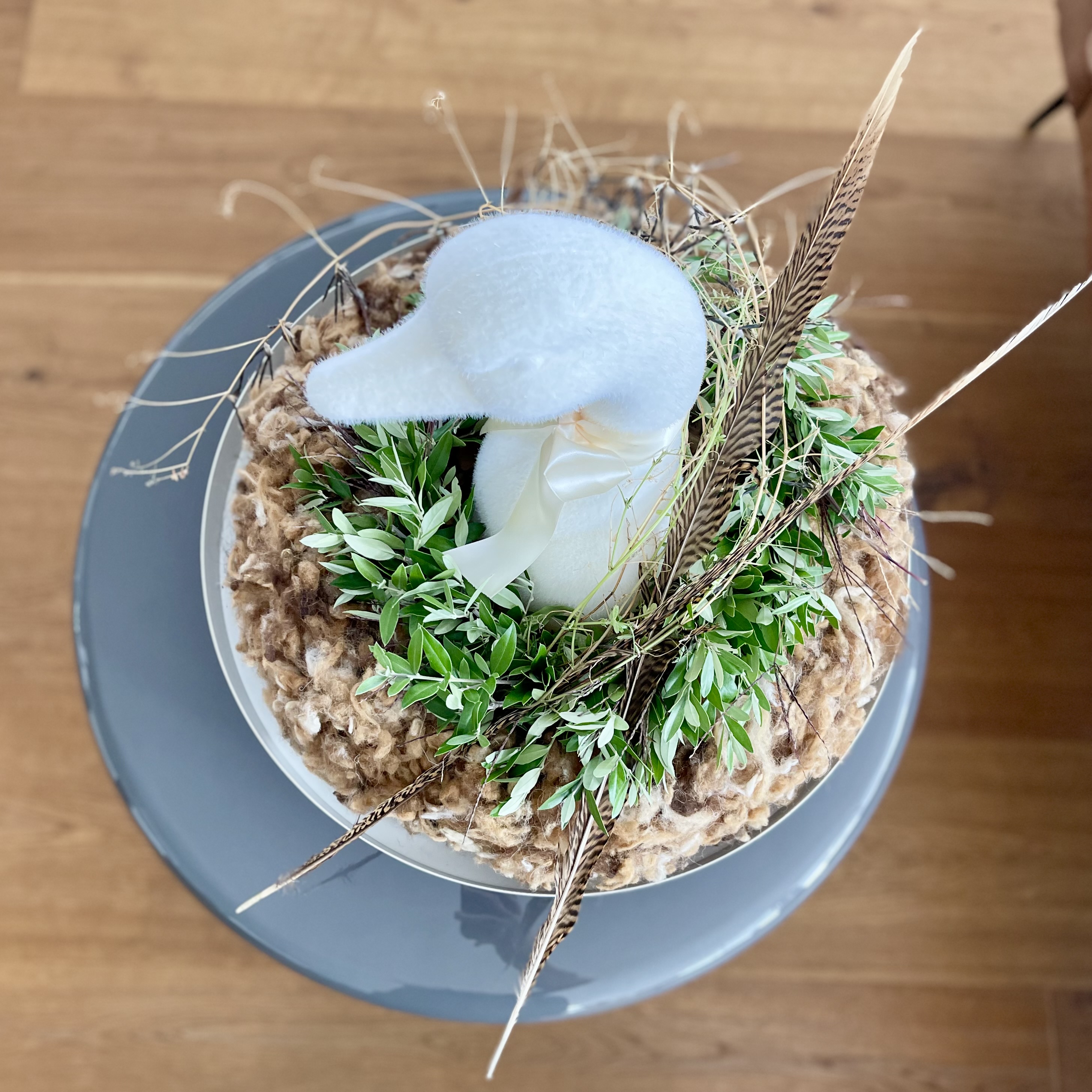 Alpaka Kranz mit Olive