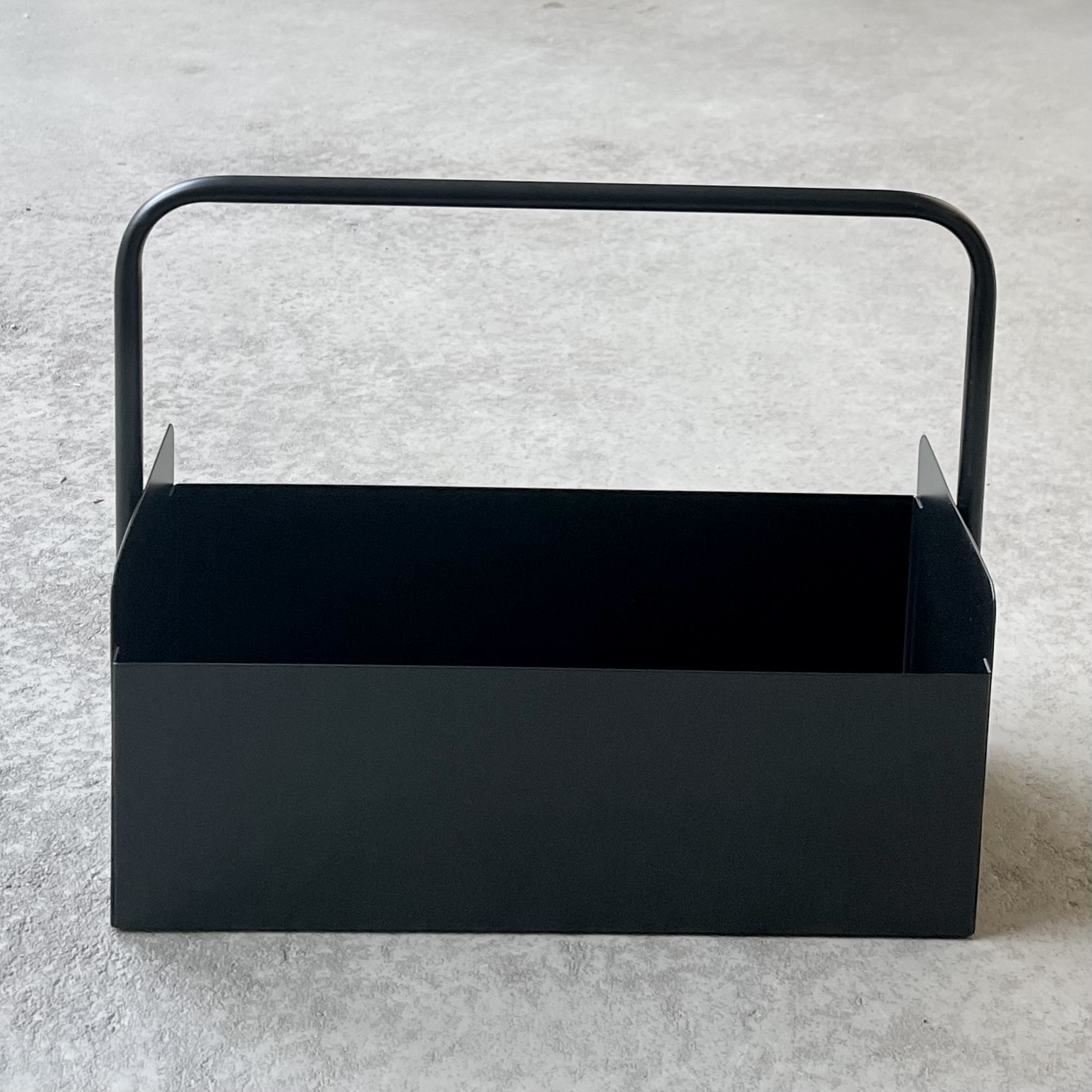 Metall-Kasten "Erik" mit Griff, L32cm, schwarz