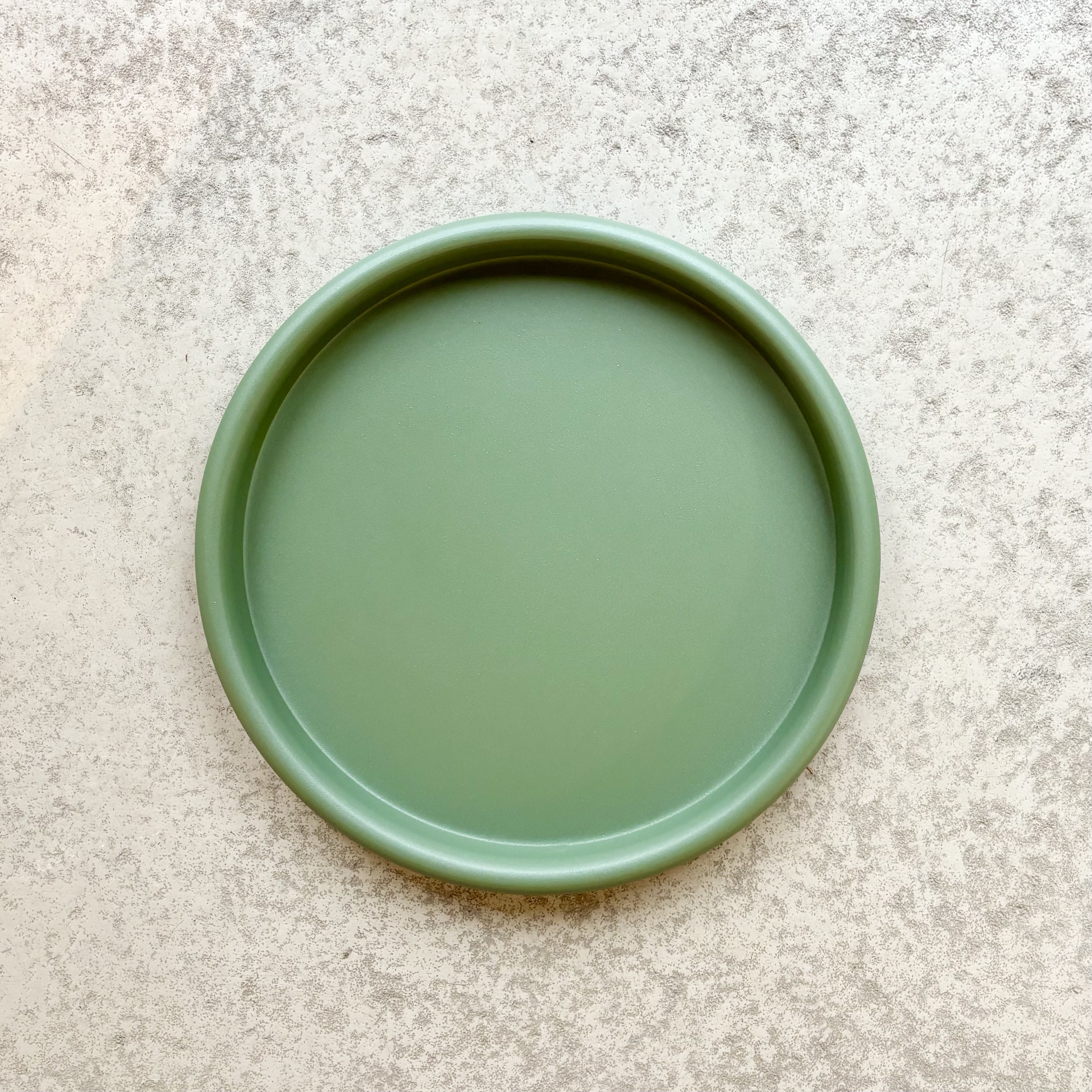 Met.Tablett"Zenon"D31H2,5cm, grün