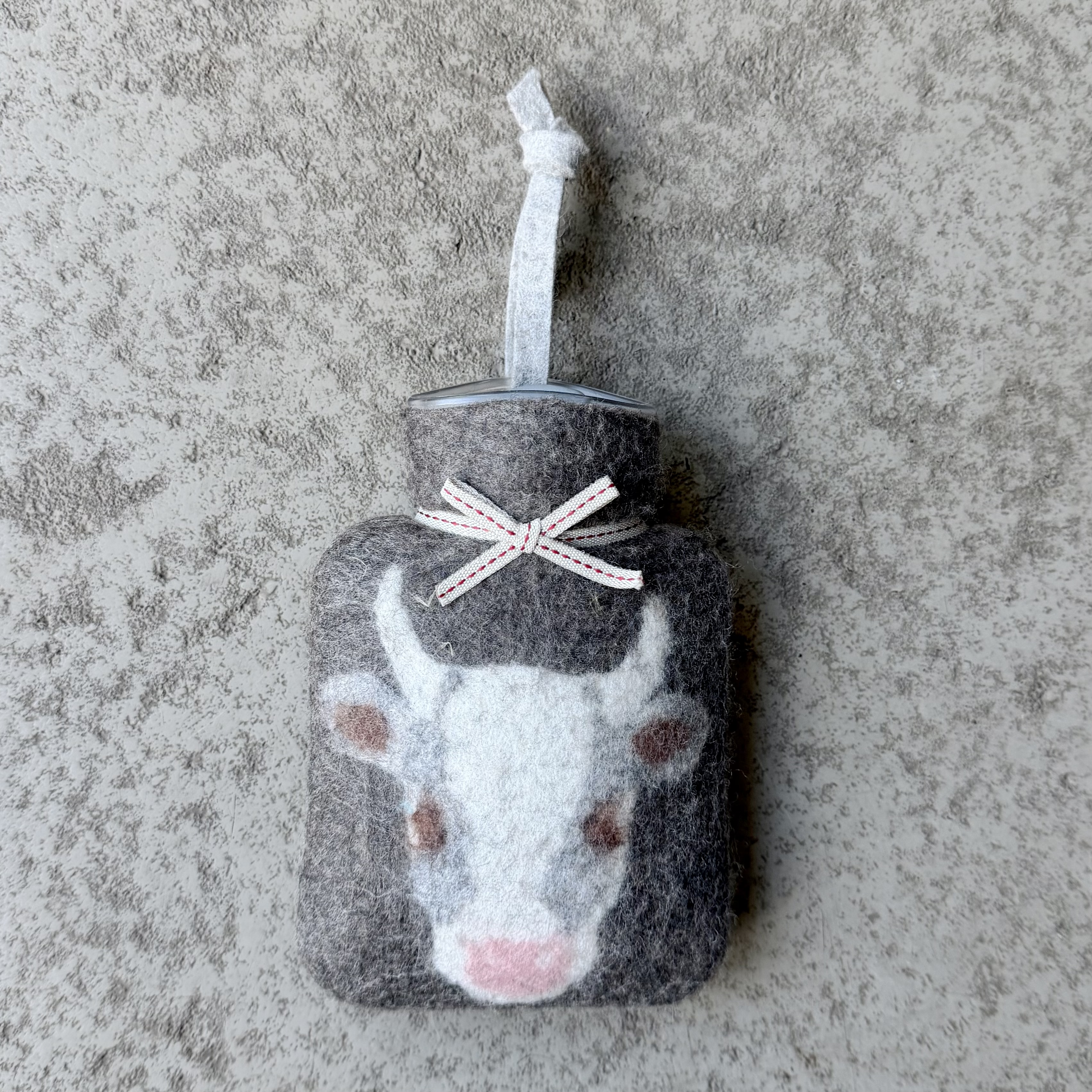 Mini-Wärmflasche "Kuh" 0,2L, braun