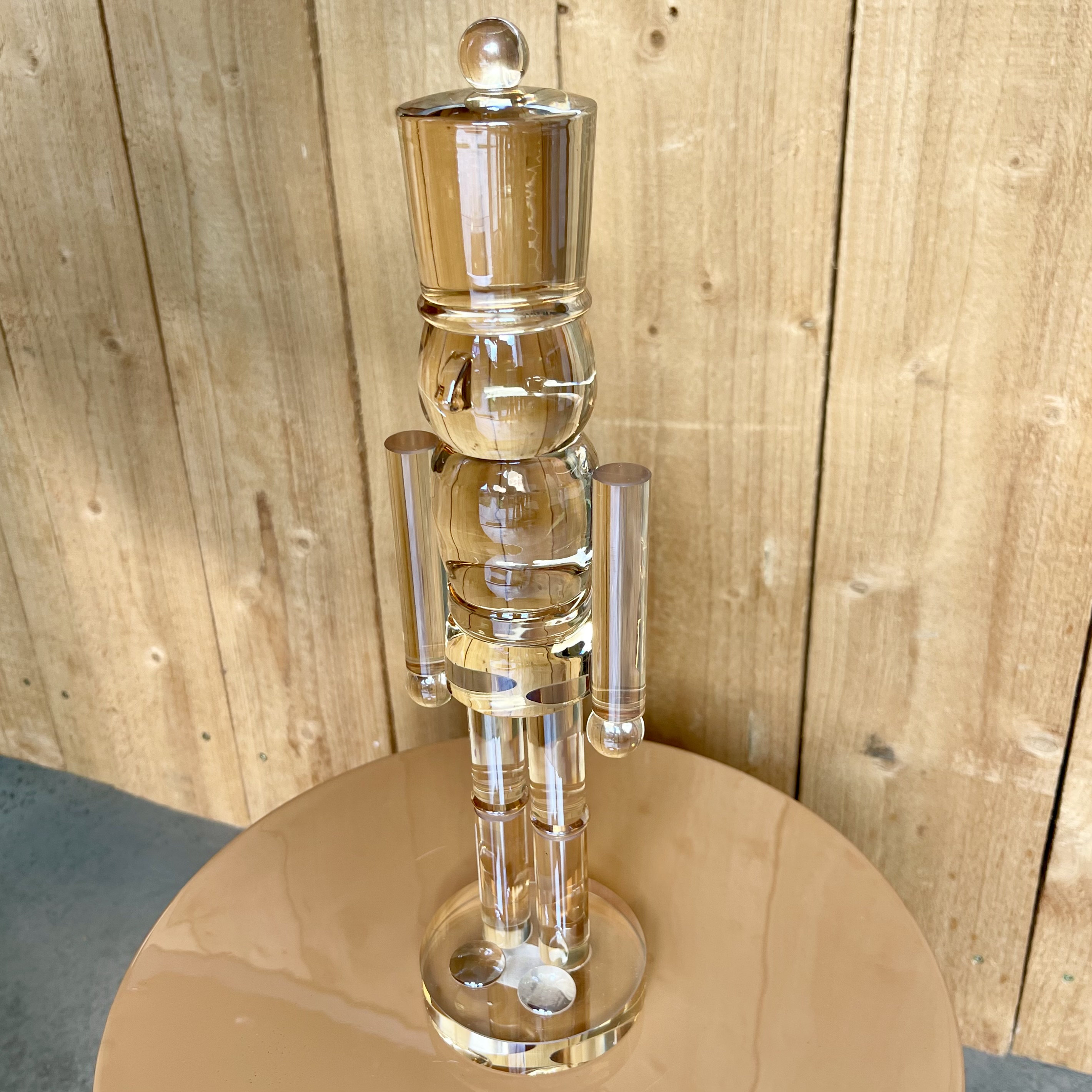 Gl. Nusskn. "Saide" D8 H32cm, gold