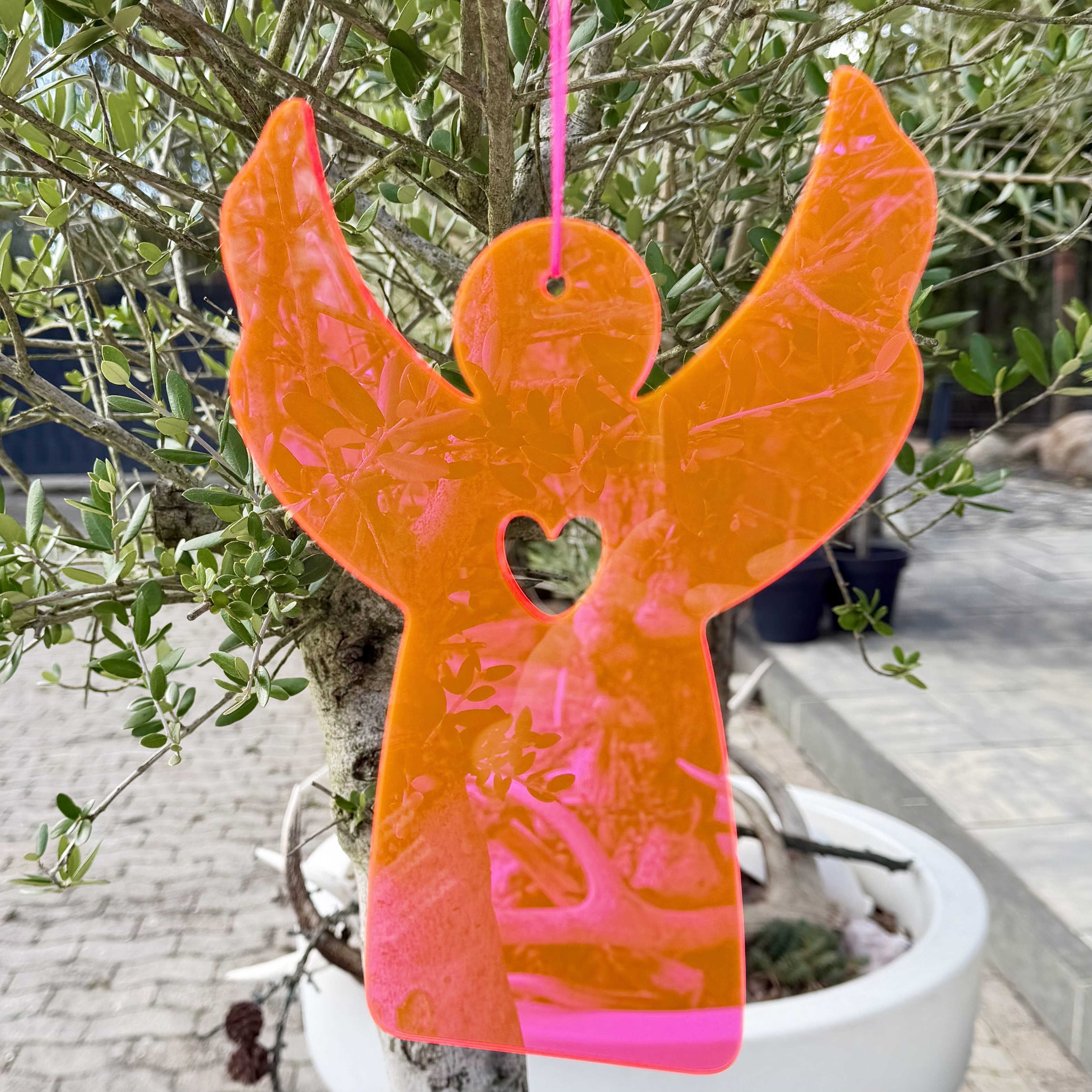 Hänger Engel 20cm, pink