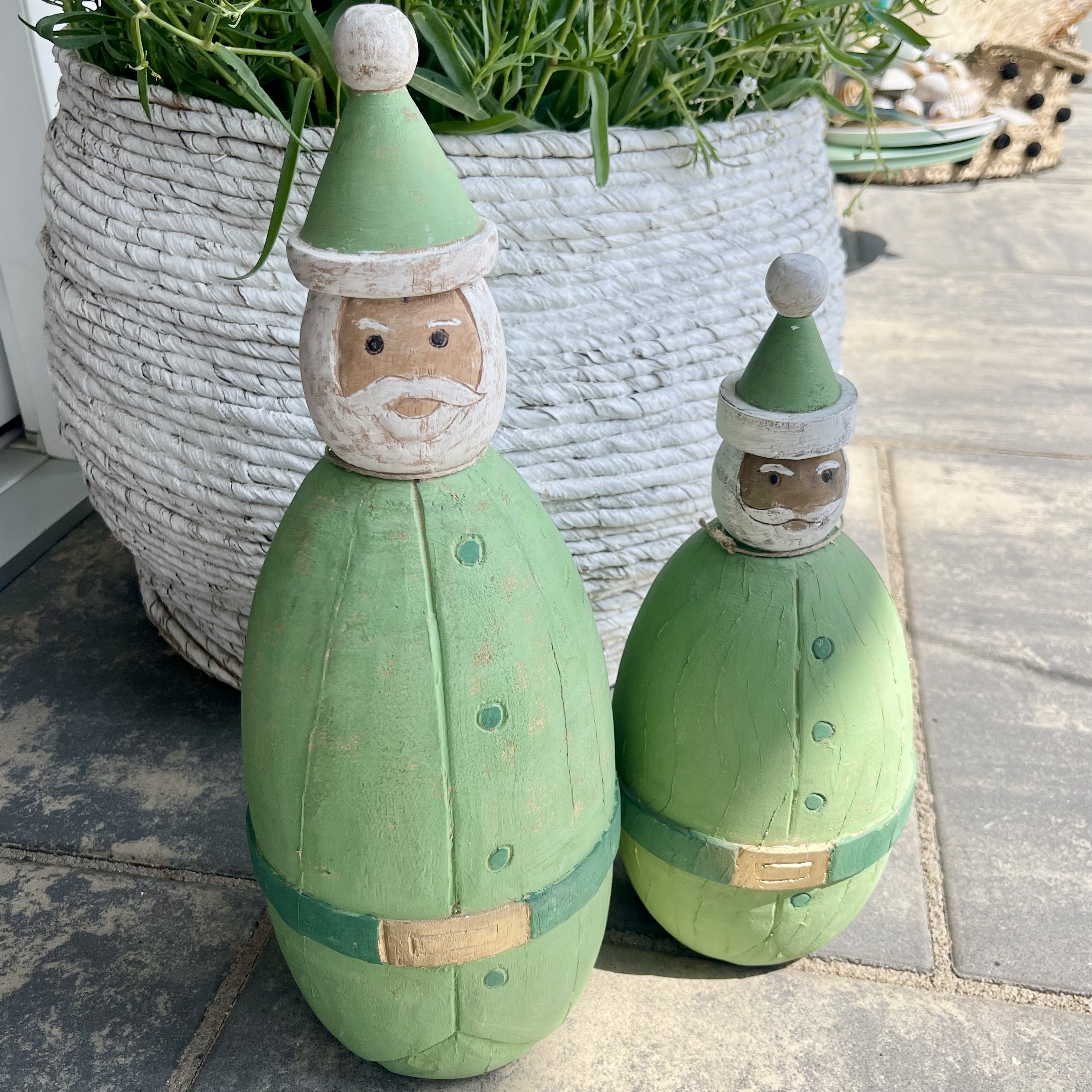 Hz.Santa "Bruni", D16 H38cm, grün
