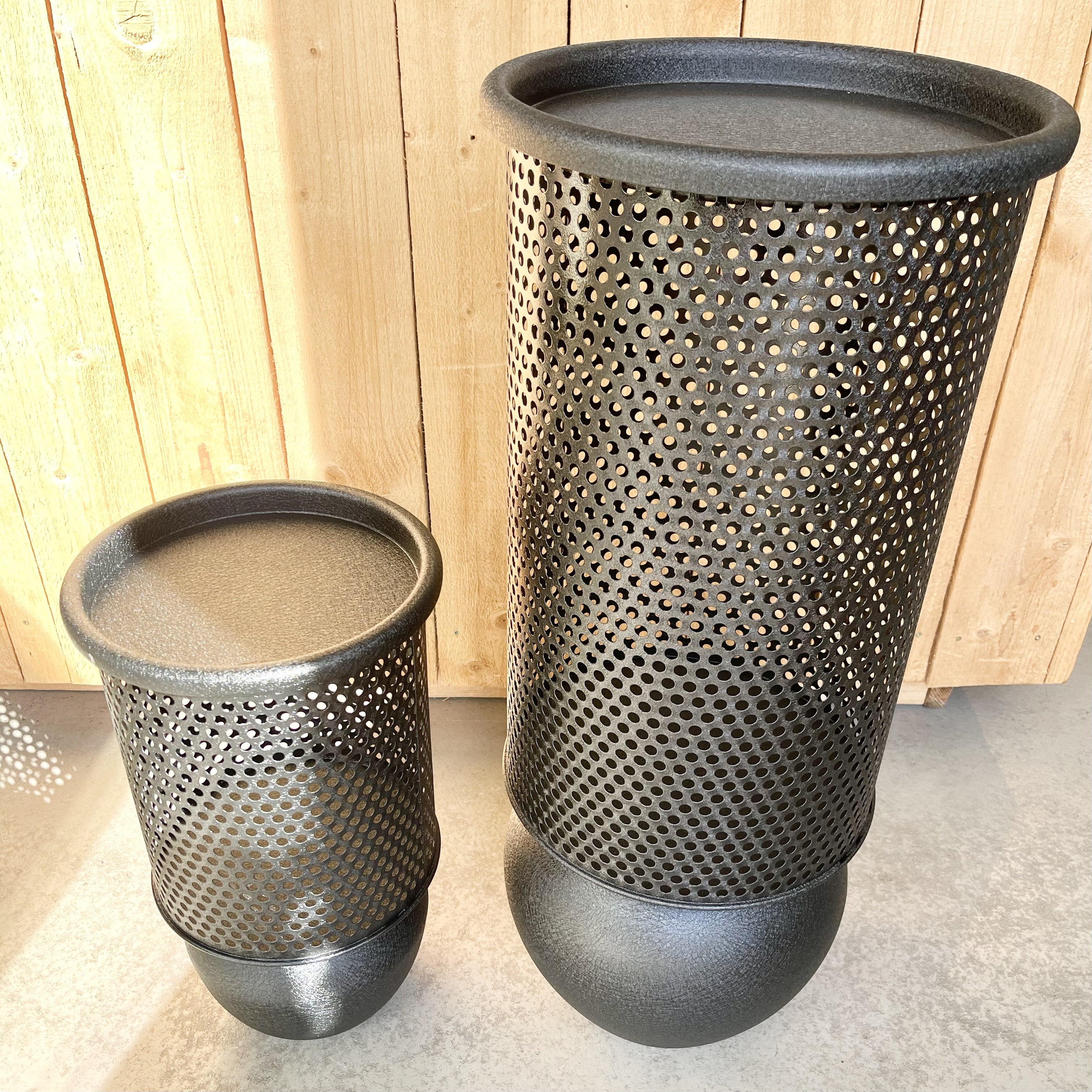 Met.Laterne "Zenon" a.F. S/2,H78/47 cm, schwarz