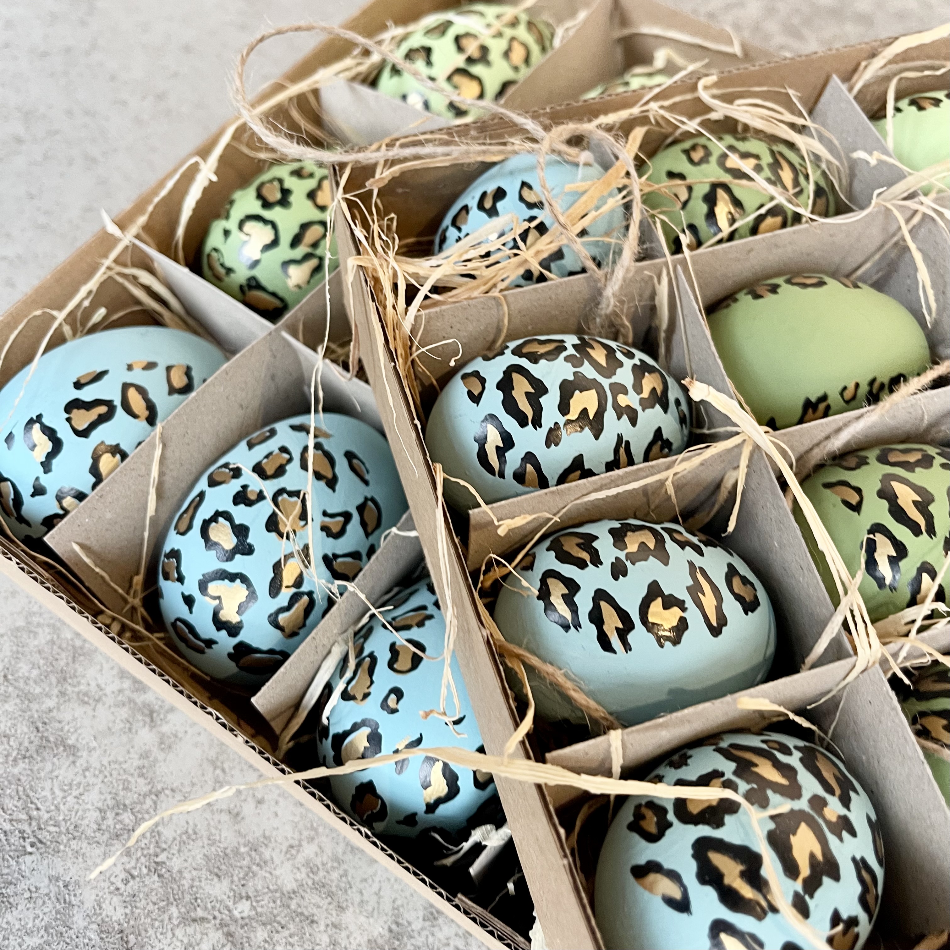 Gänseei"Pardo",3F,H8cm,grün