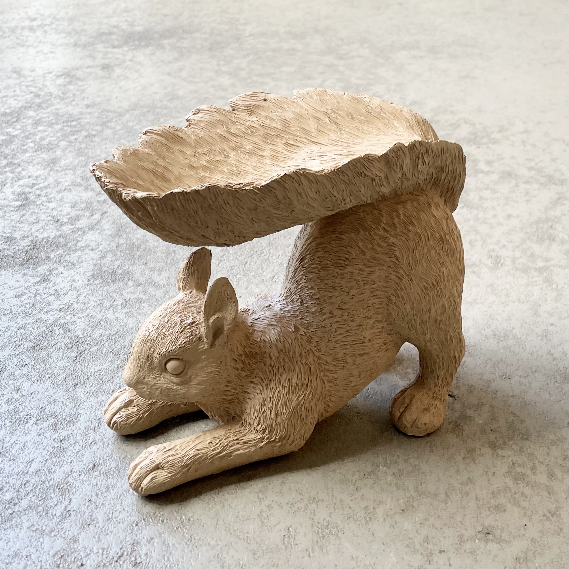 Poly-Eichhörnchen "Baveno" H17, L20cm, creme