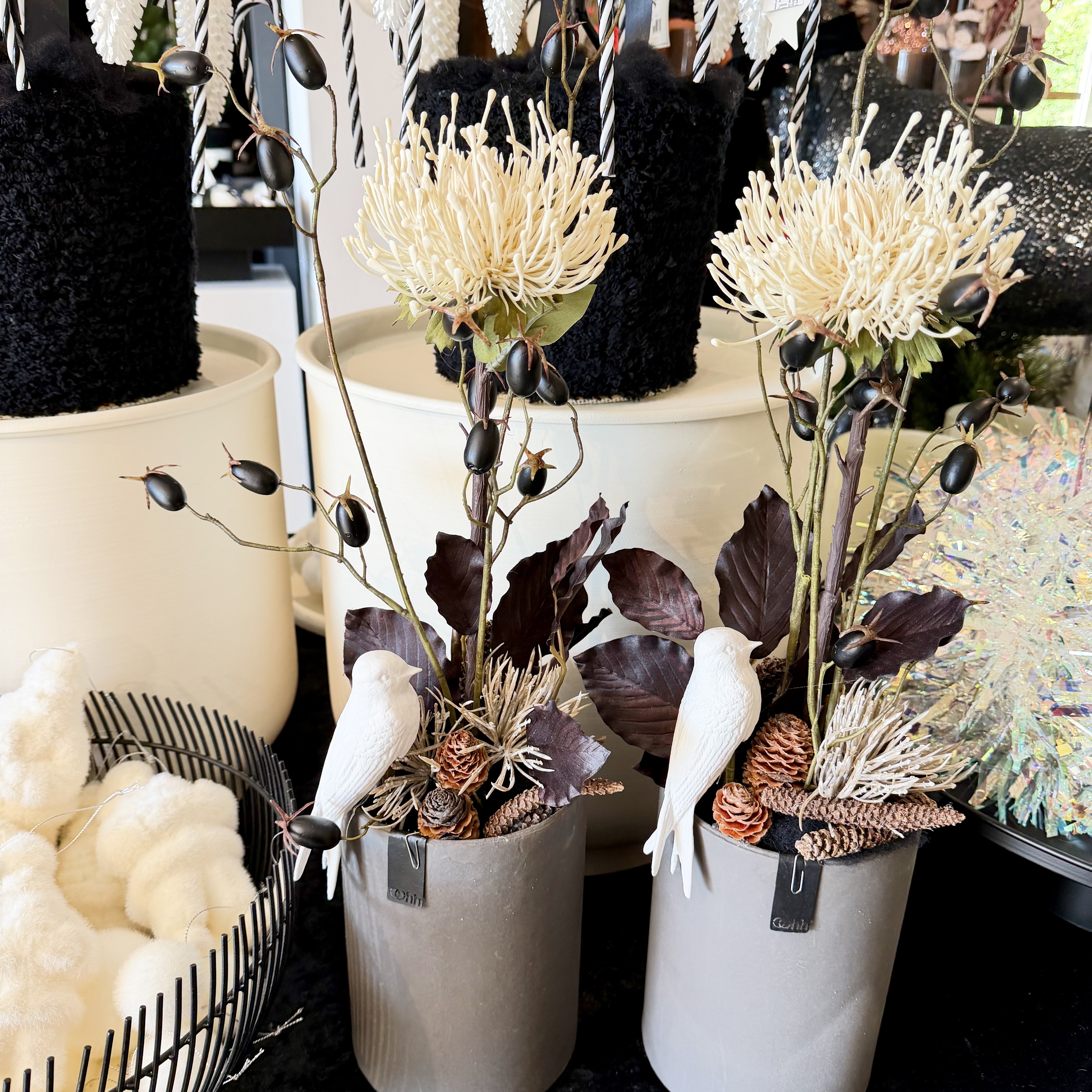 Herbstvase taupe