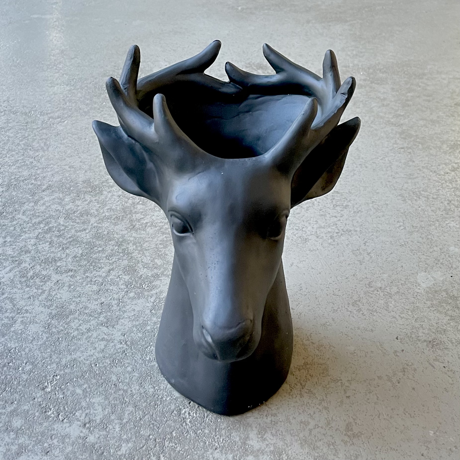 Poly-Hirschkopf "Aryn" H29cm, schwarz