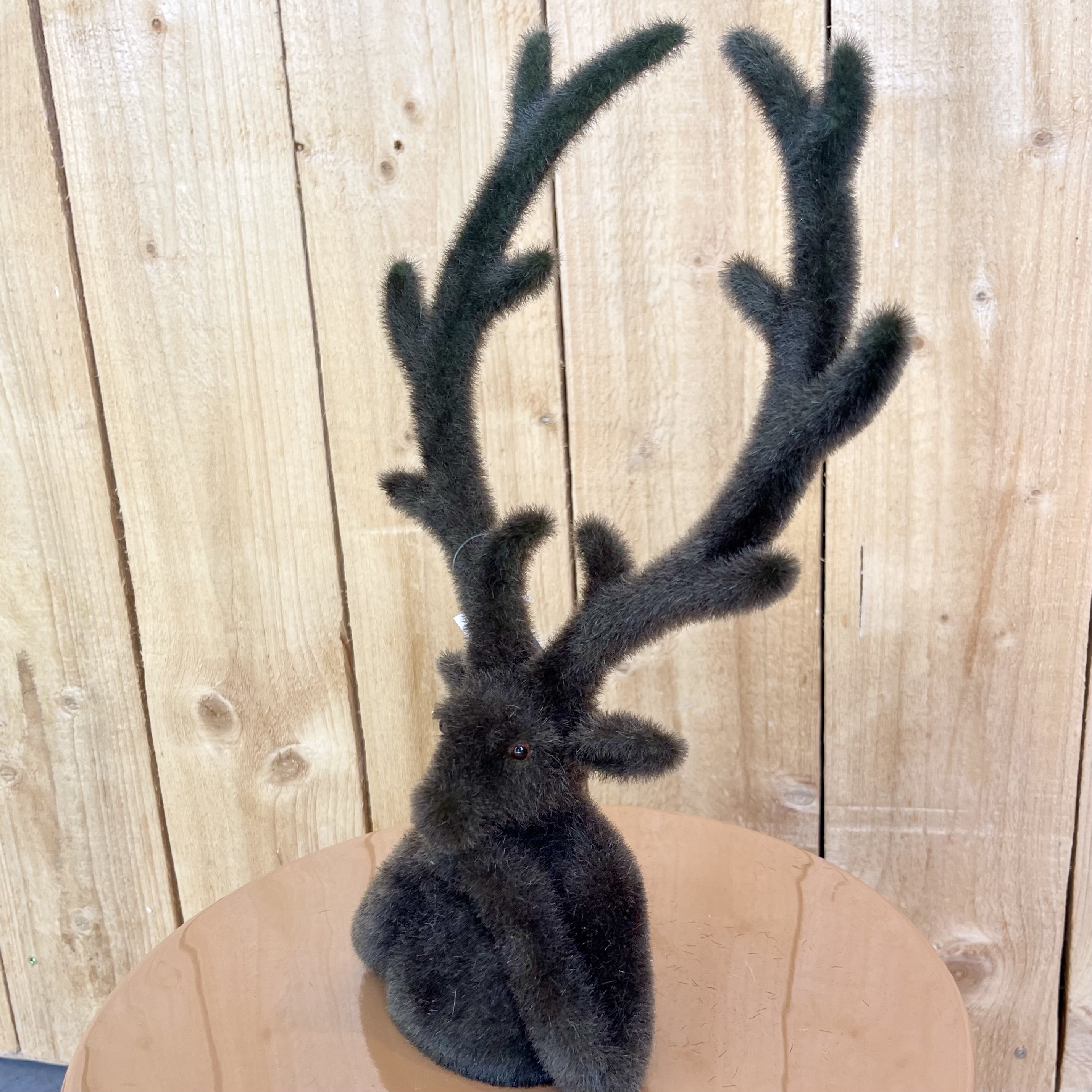KST Hirschkopf "Tasko" H30cm, dkgrün, Modell `26
