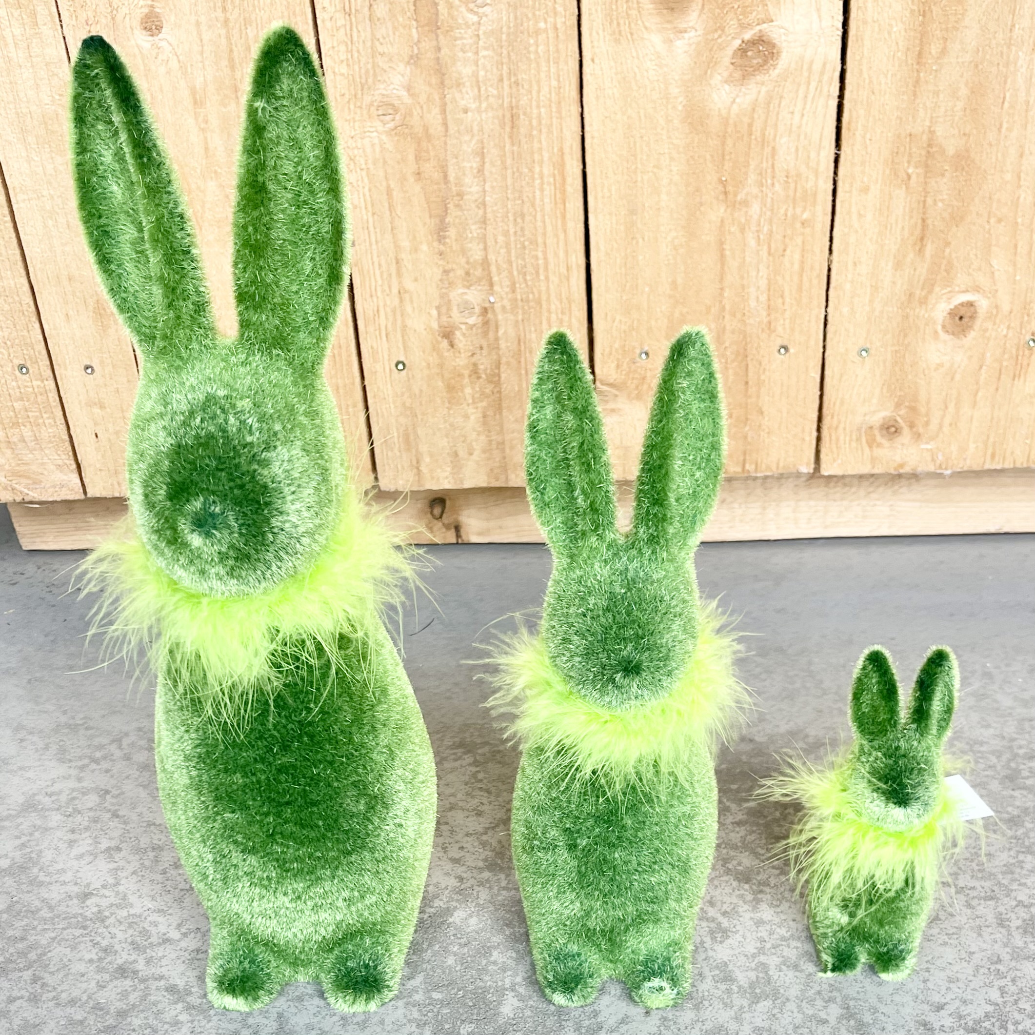 Pl.Hase"Stuppsi"H41cm, grün