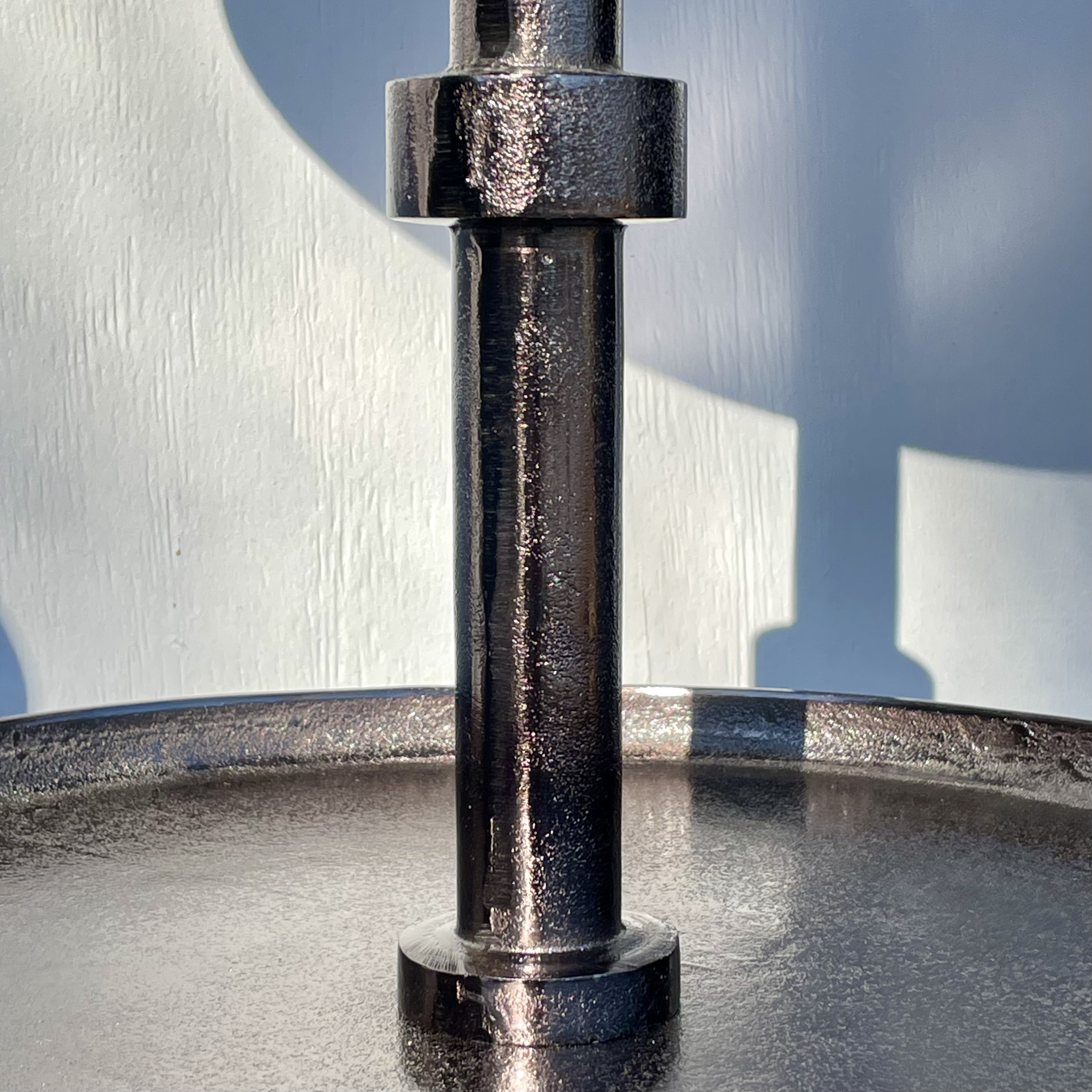 Metall-Etagere "Marcy" H105cm, D48cm schwarzbraun, Alucast