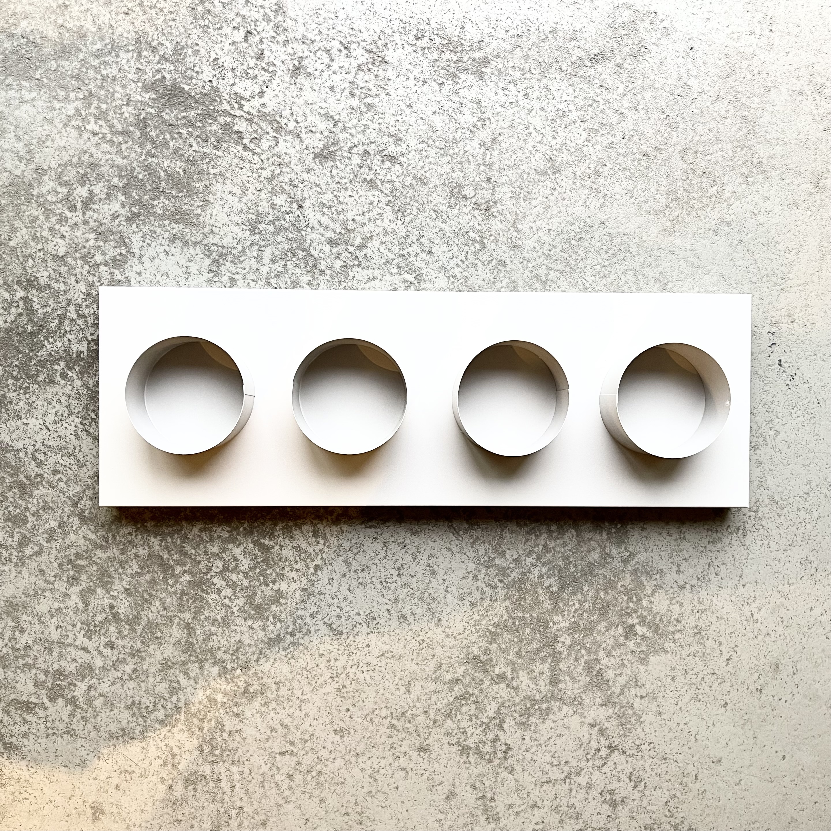 Metall-Tablett "Erik" rechteckig L60 B20 H10cm, taupe