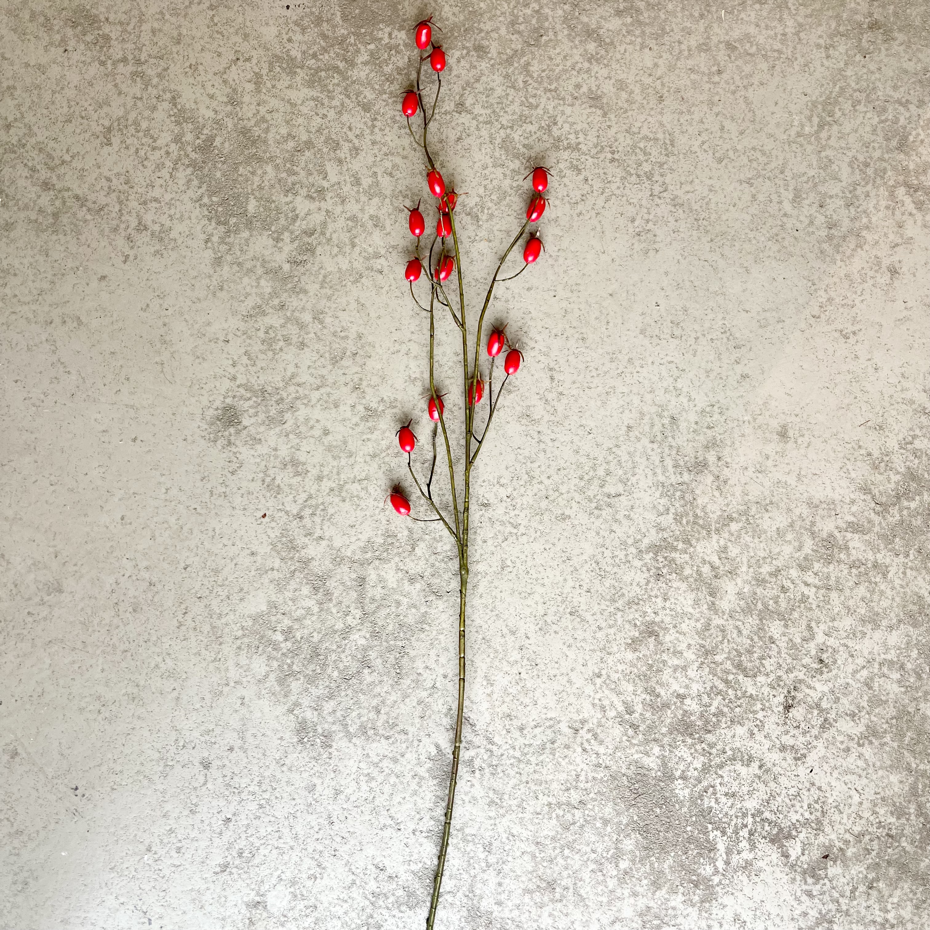 Hagebuttenzweig"Milton",L90cm,rot
