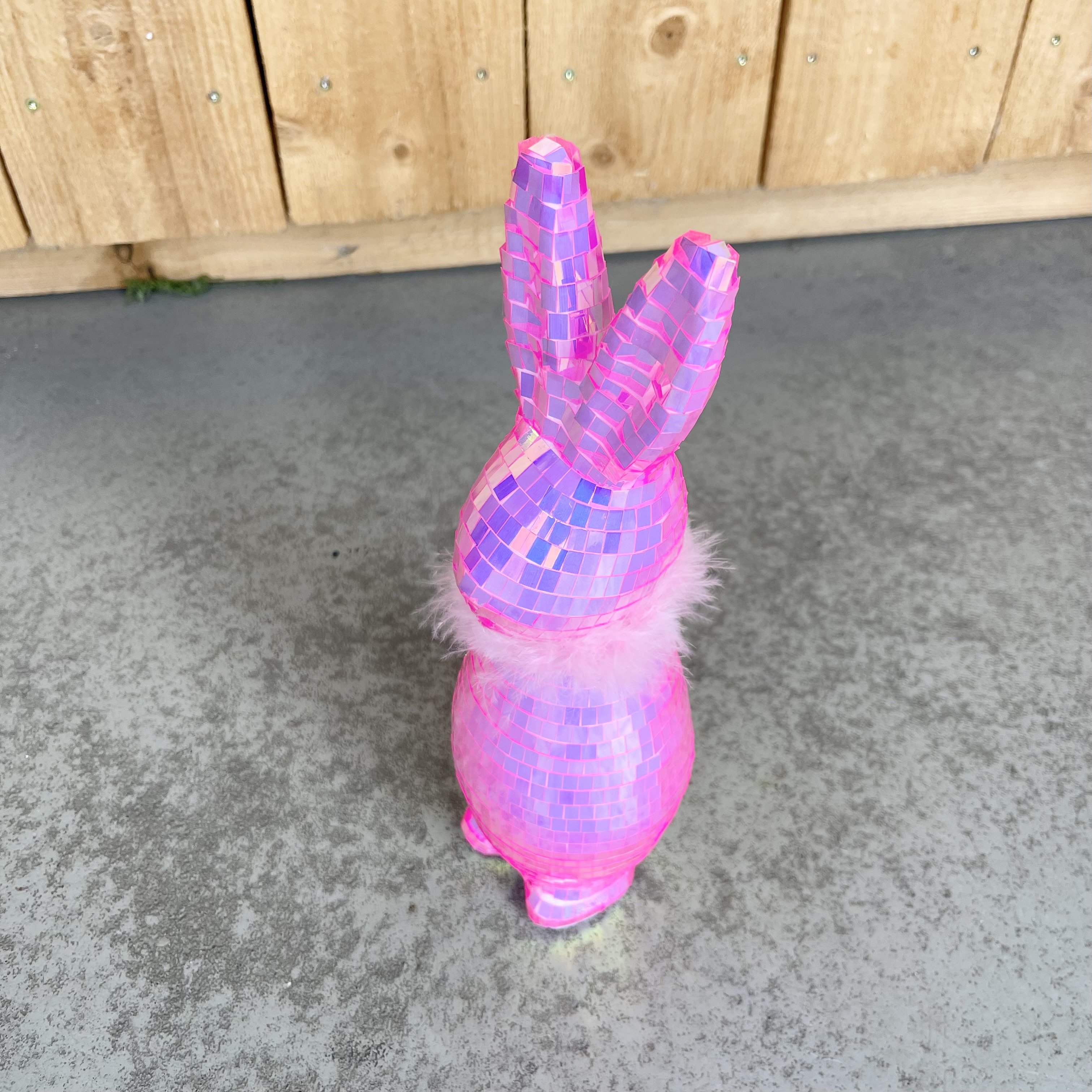 Kst.Hase"Flash",D10H30cm,pink