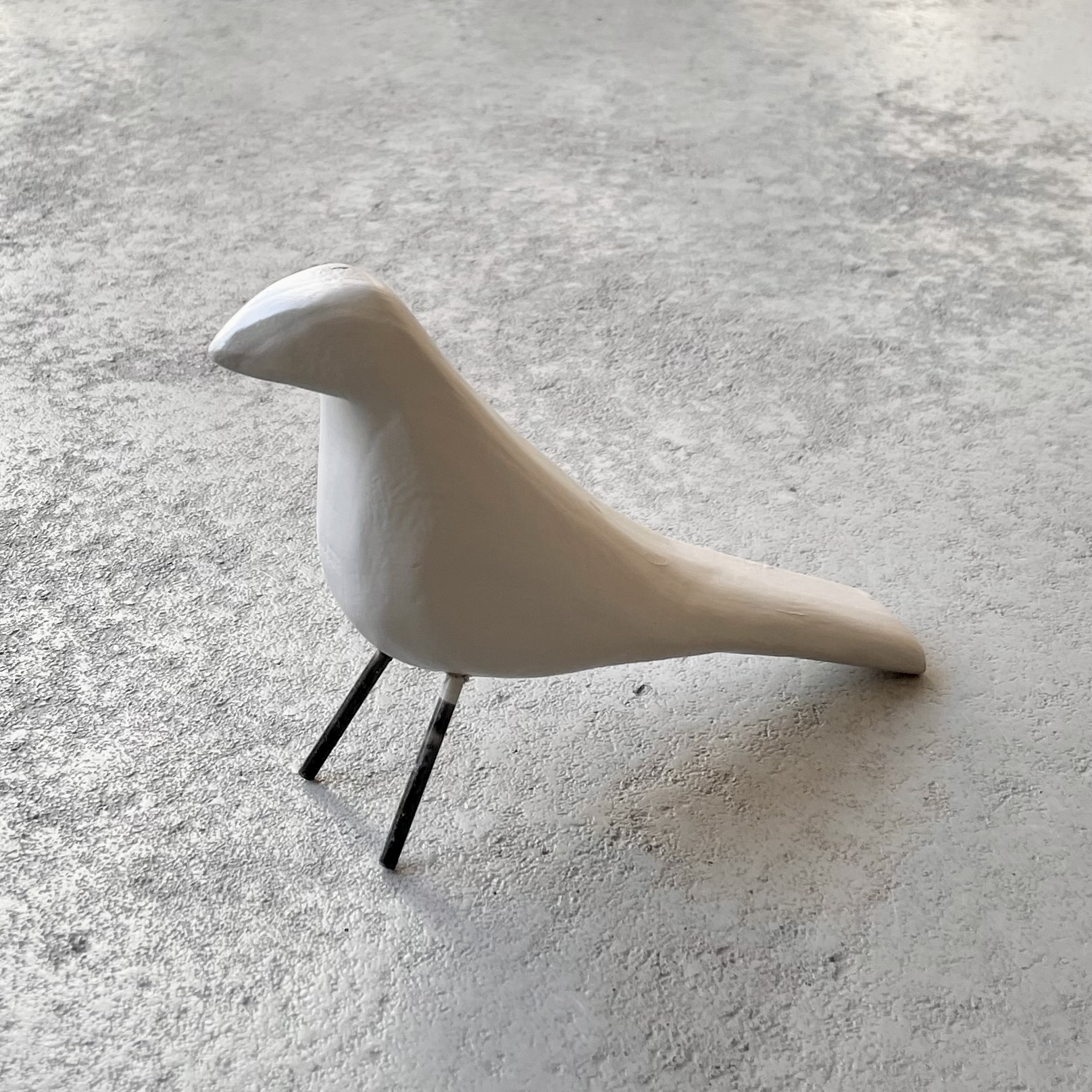Holz-Vogel "Luigi" L21cm, taupe