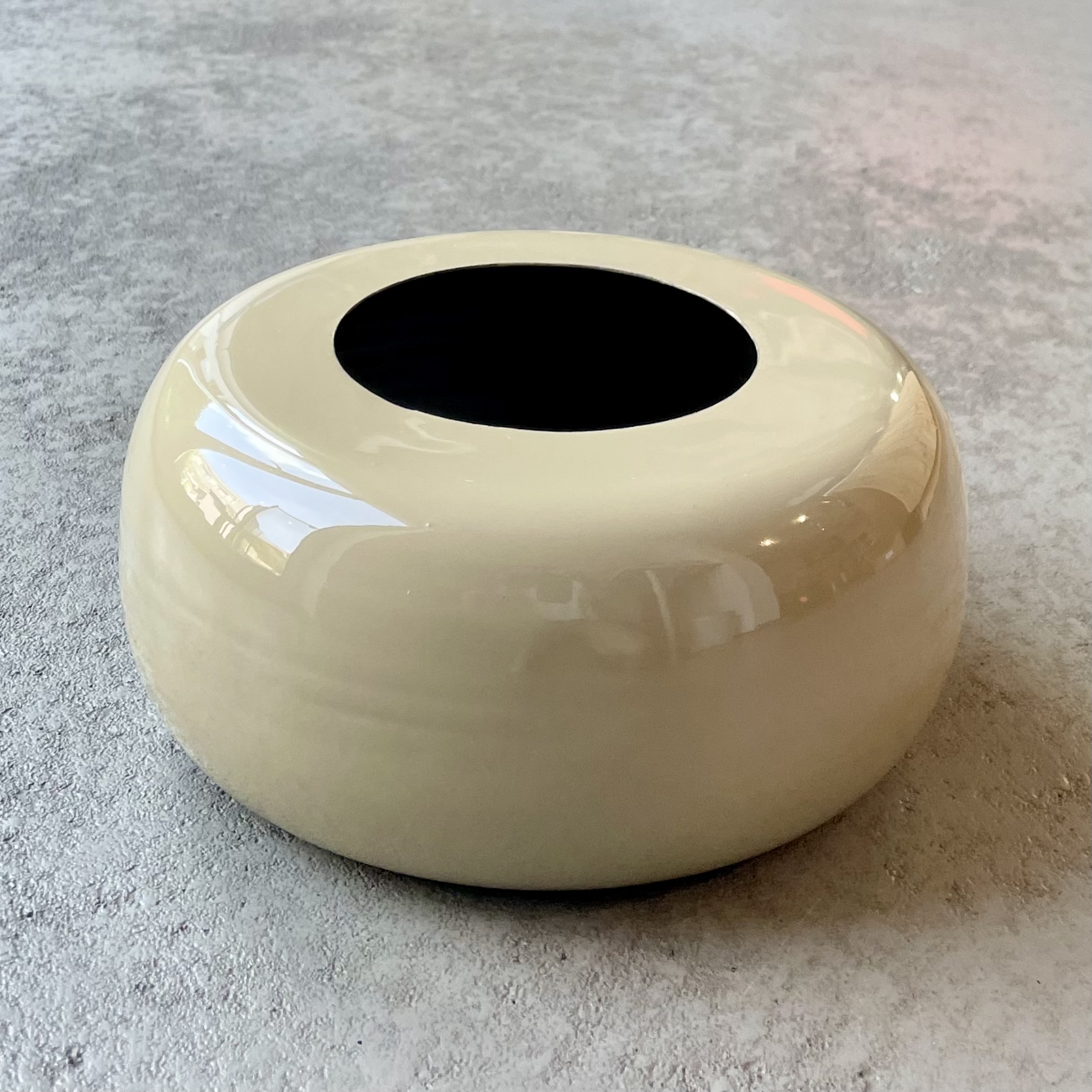 Metall-Schale/Vase "Monique" D22cm, sand