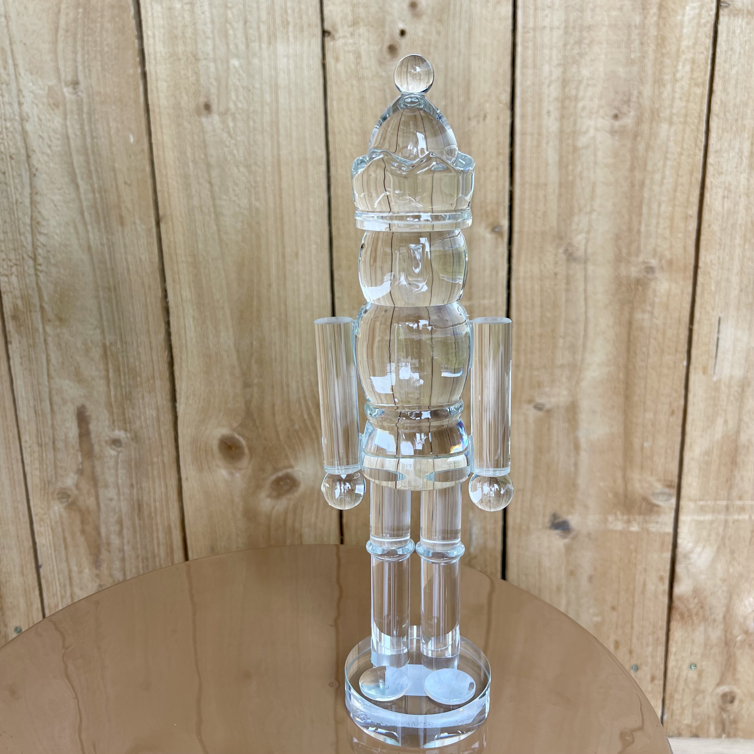 Gl. Nusskn. "Saide" D7,5 H25cm, klar