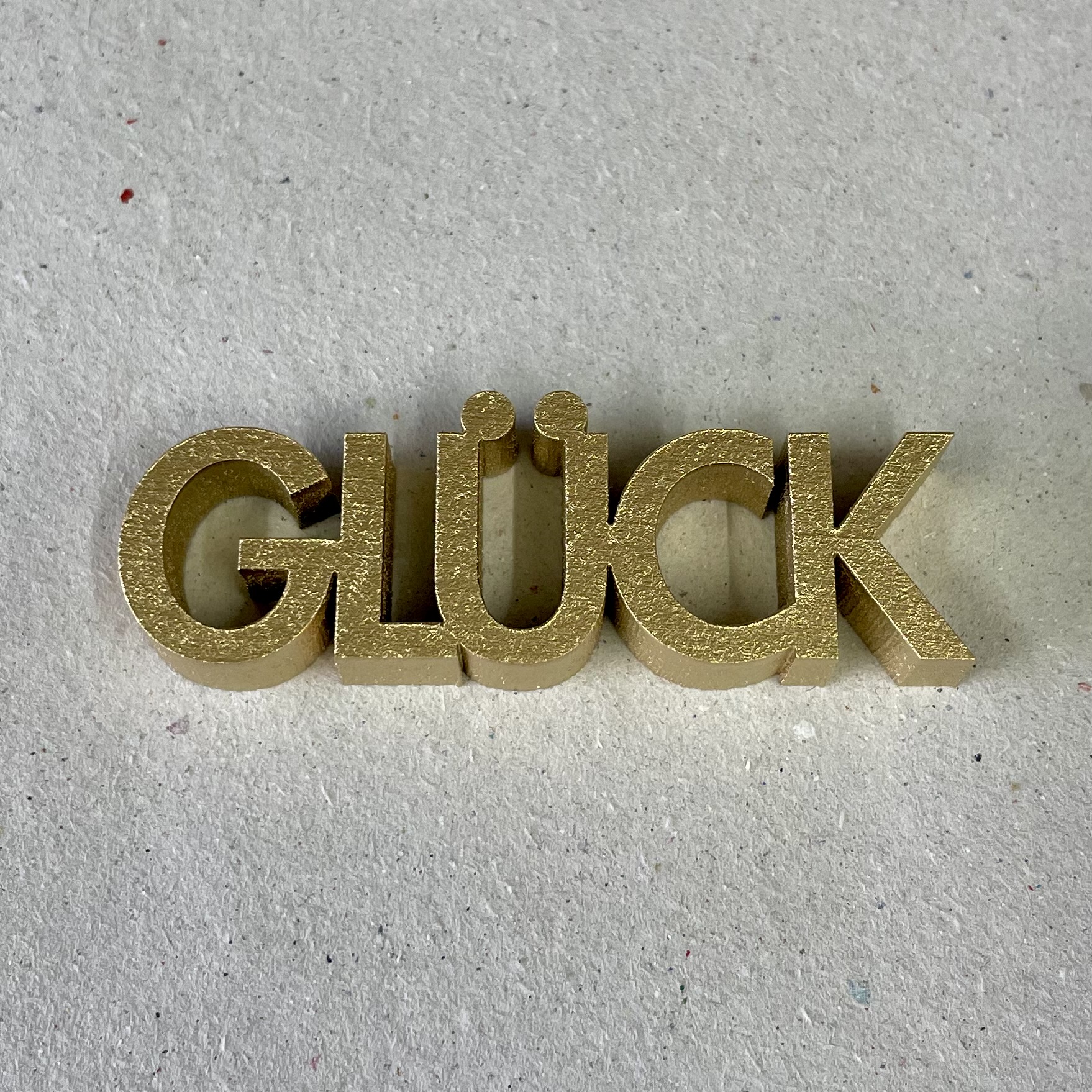Ein kleines "GLÜCK" L6cm gold