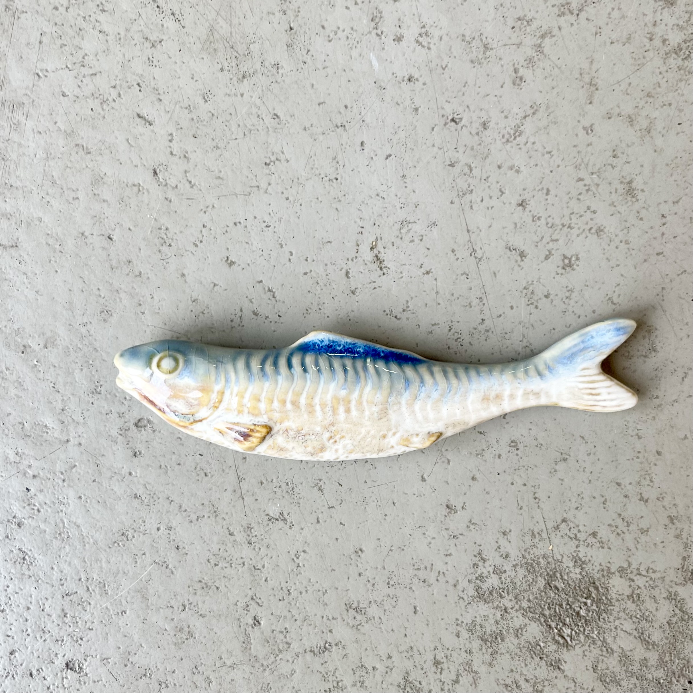 Keramik Fisch blau gr.