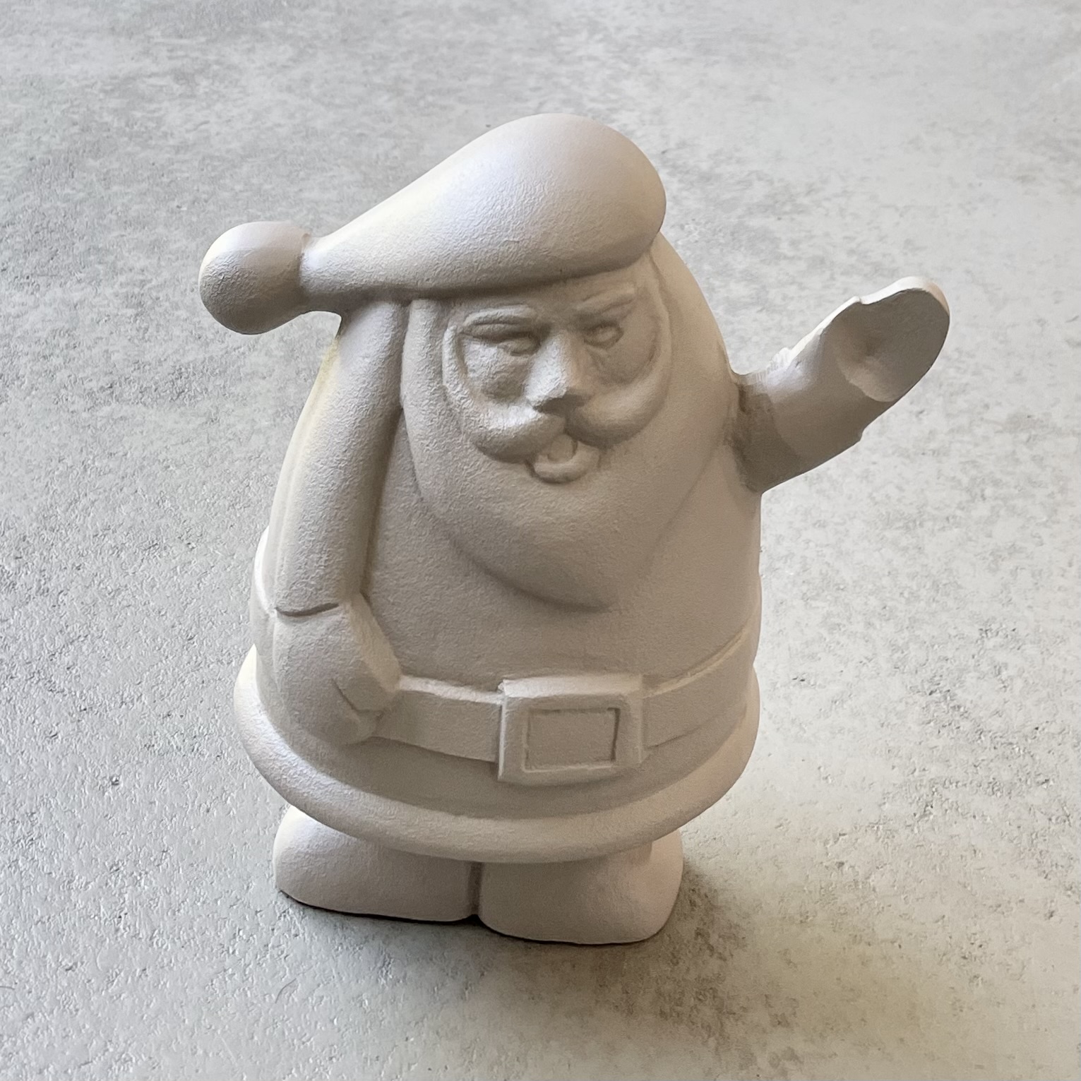 Metall-Santa "Allegra" H30cm, creme