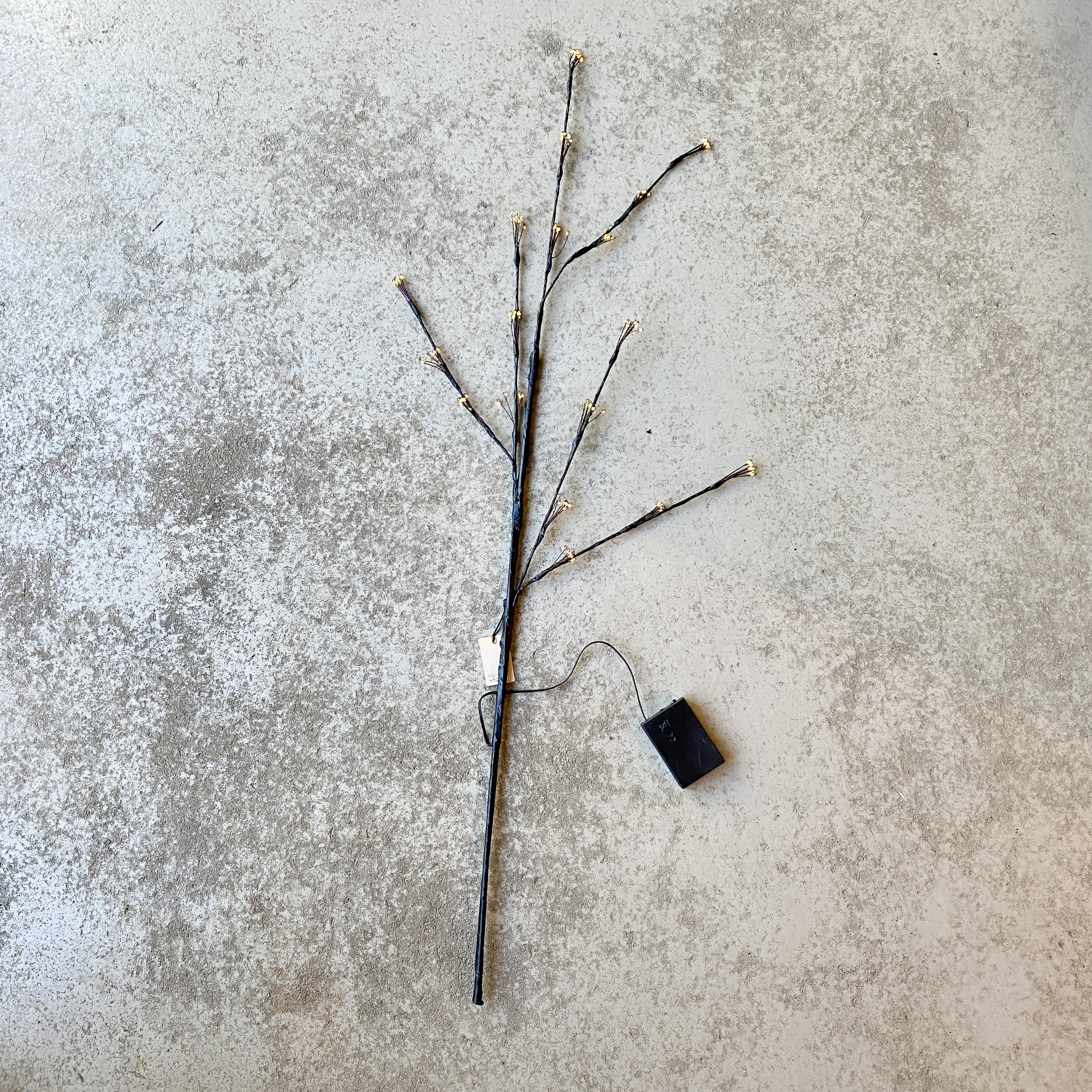 Zweig "Lora" LED L1m, schwarz