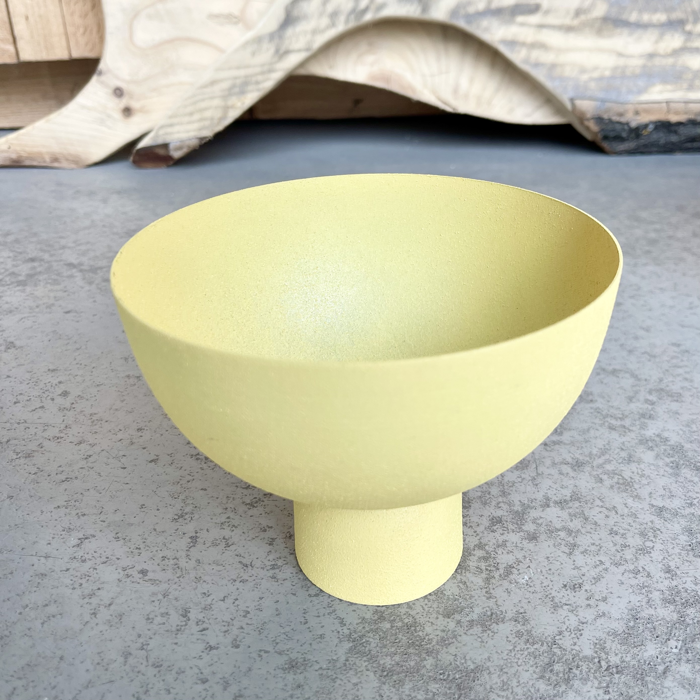 Met.Schale"Lottie"a.F.,D15H12cm, gelb