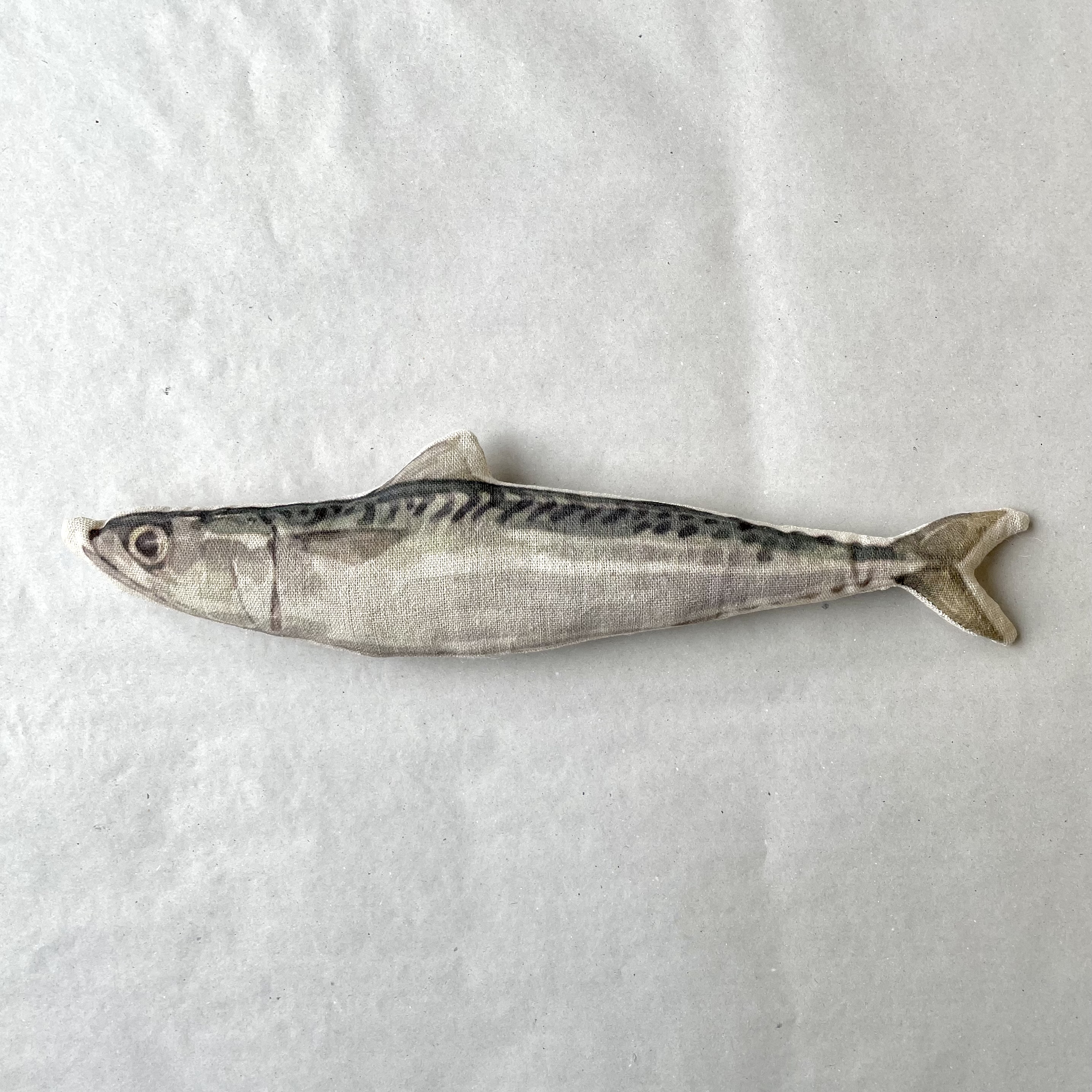 Deko-Fisch natur/olive L35cm
