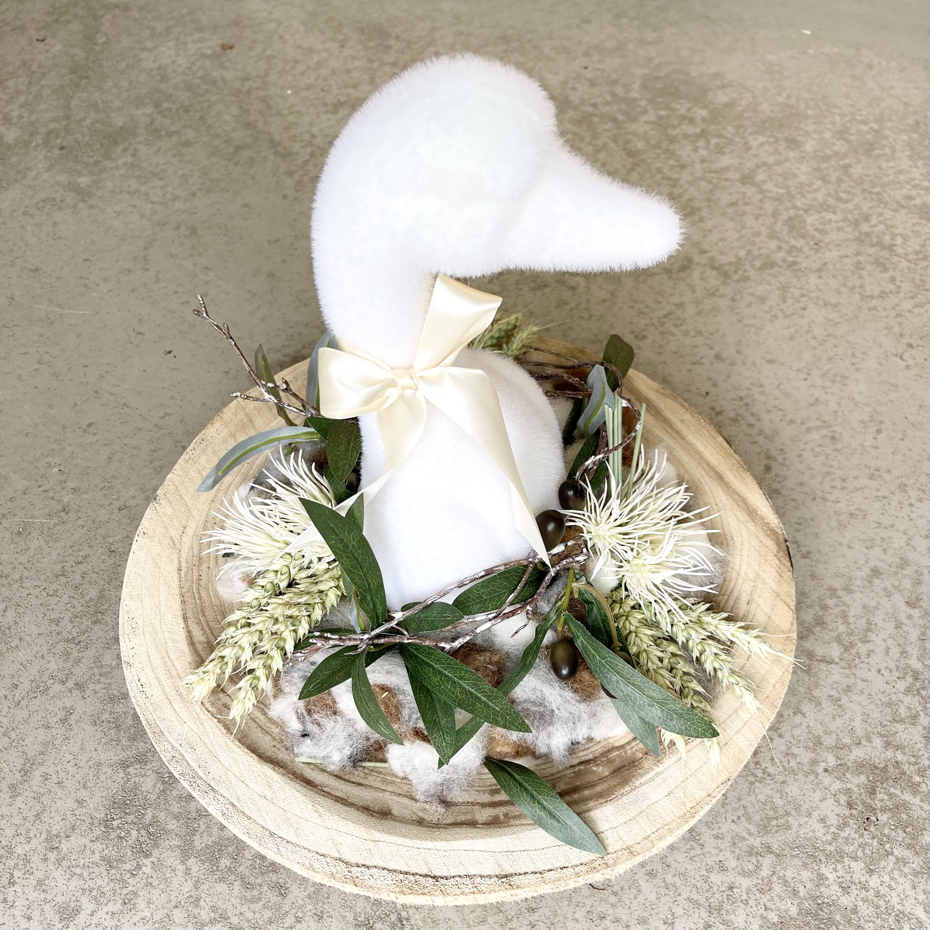 "Gänseschmaus" in Creme Weiß