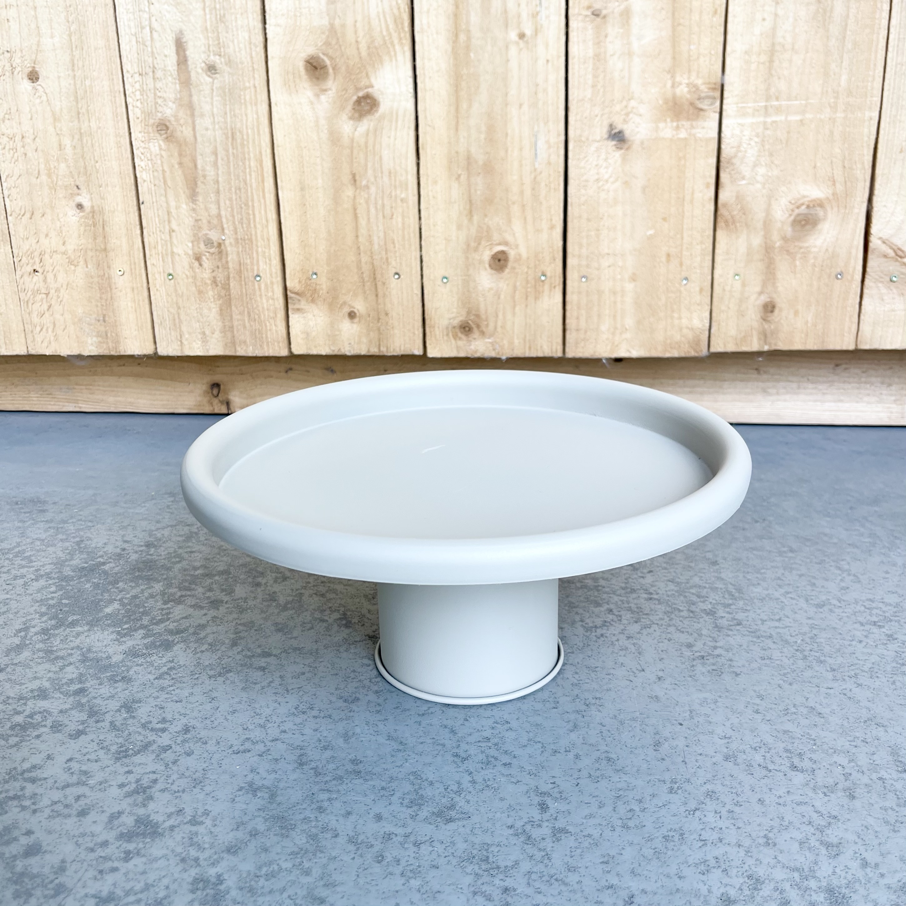 Met.Tablett"Zenon"a.F.D31H14cm, taupe