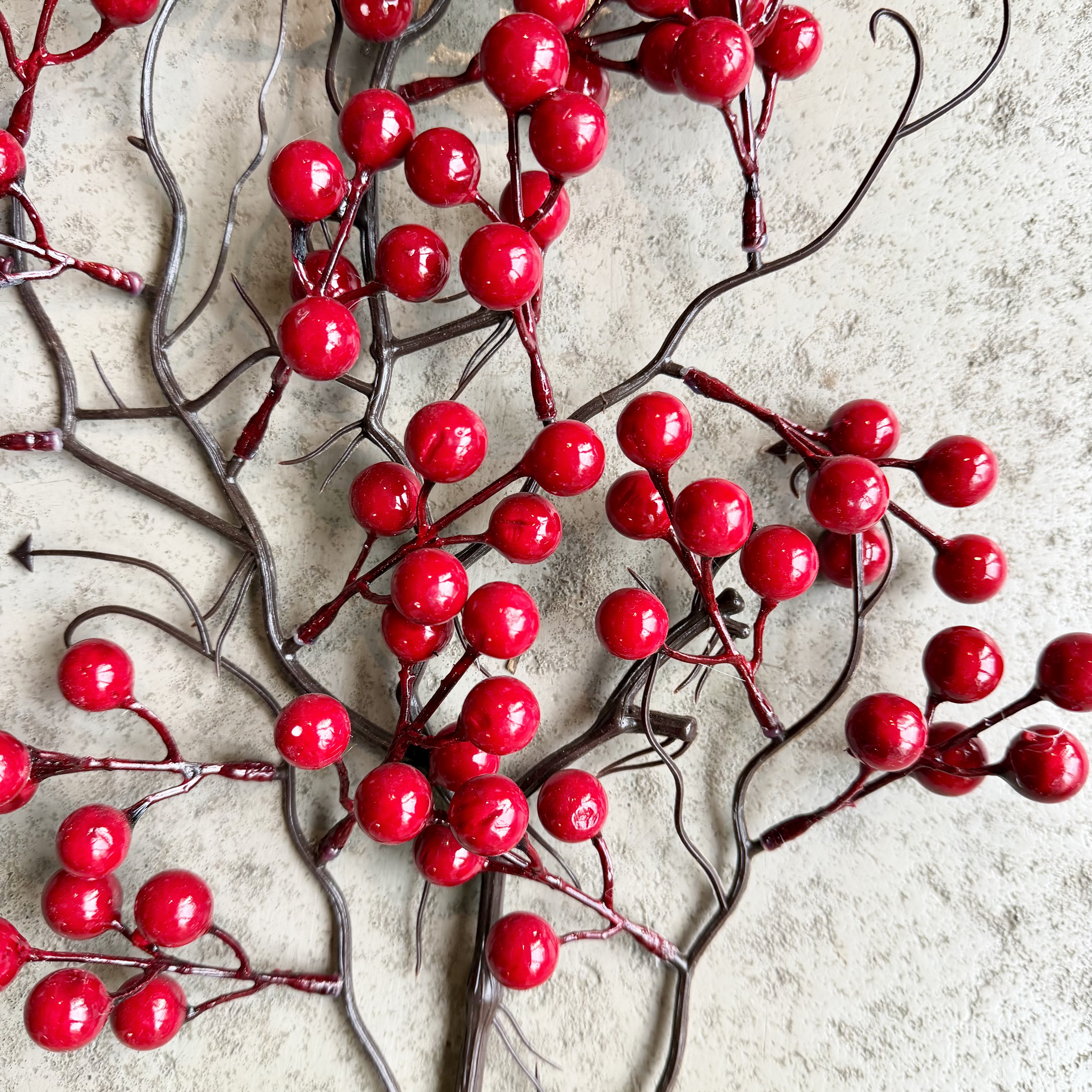 Beerenzweig"Birta",L85cm,rot