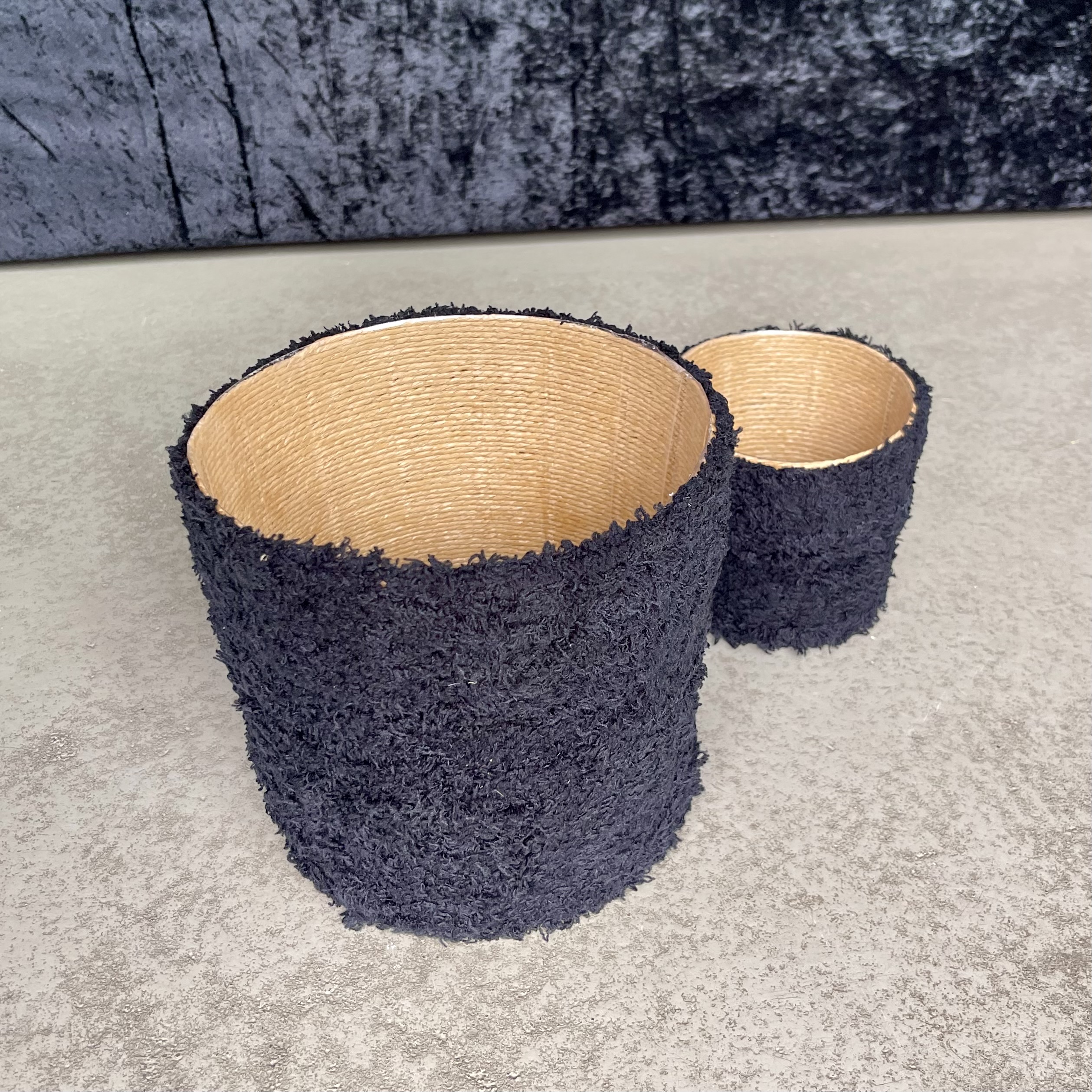 Nat.Kb "Cotton", D19H19cm, schwarz