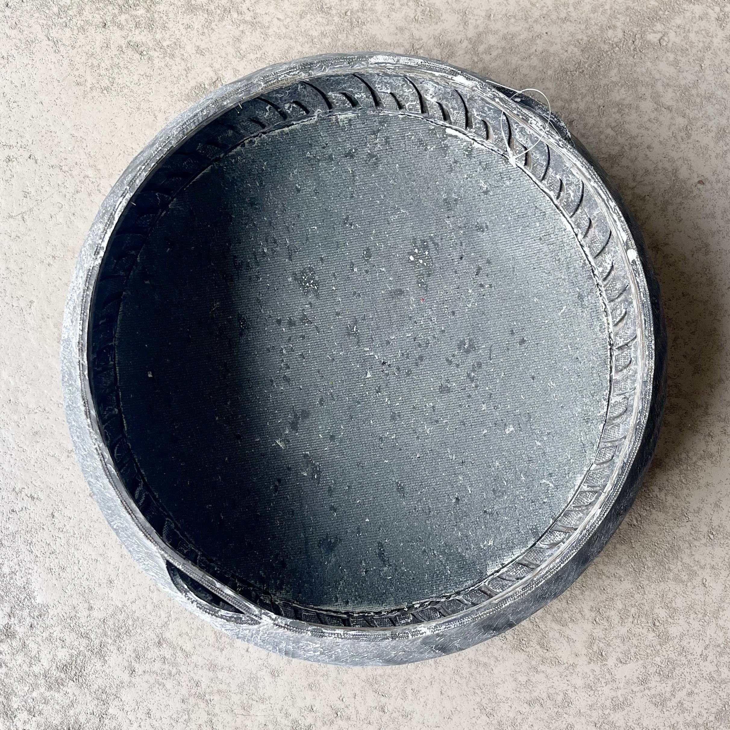 Kst.Schale"Silo"m.H.D38,5H19cm,anthrazit