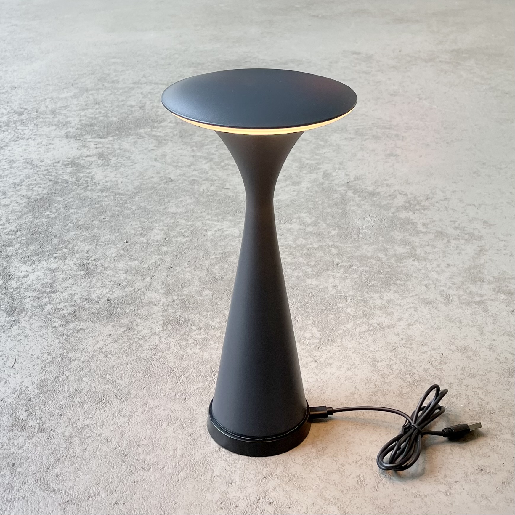 LED-Tisch-Leuchte "HELLO SPACE" anthrazit H27cm 