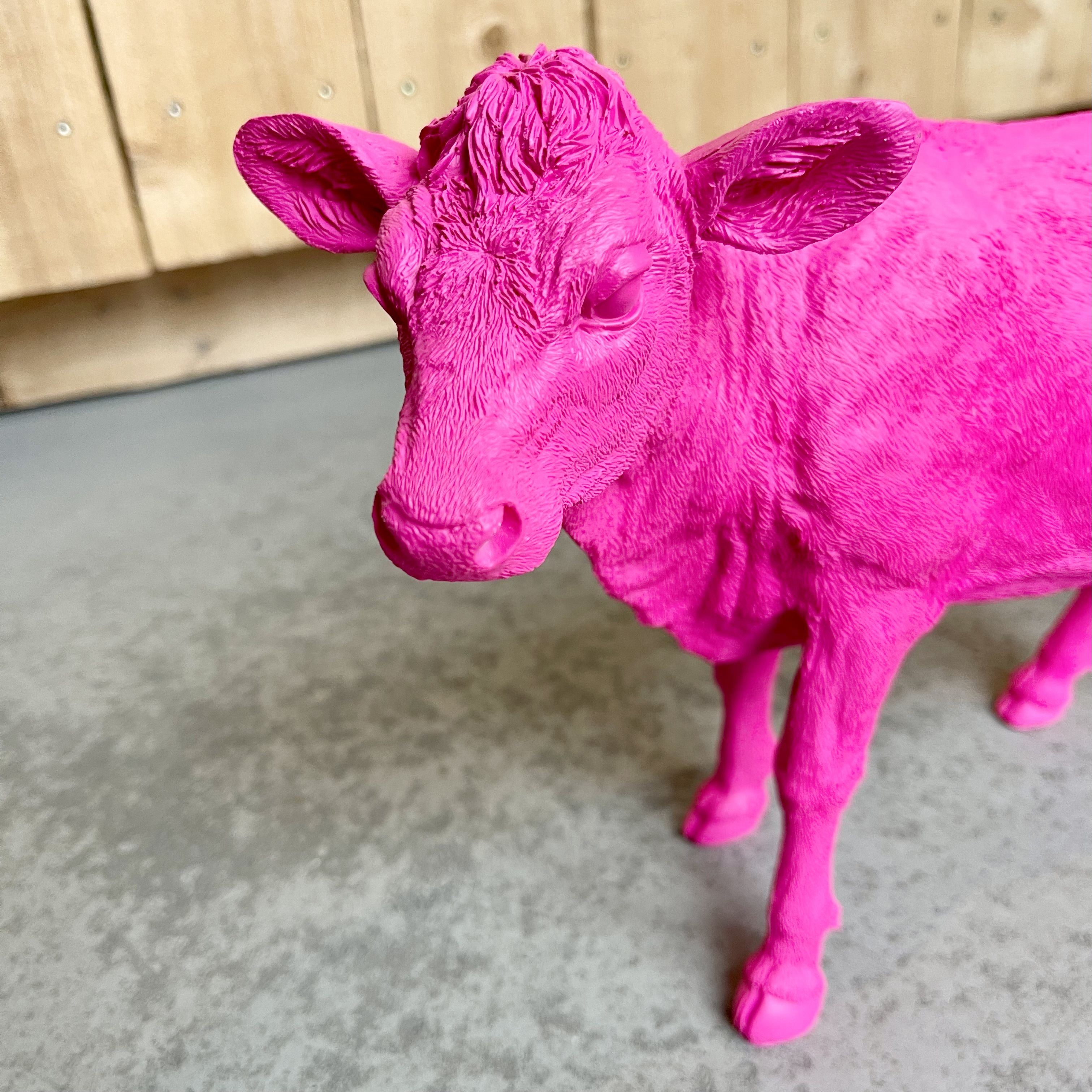 Poly Kuh "Kudo" H23cm, pink