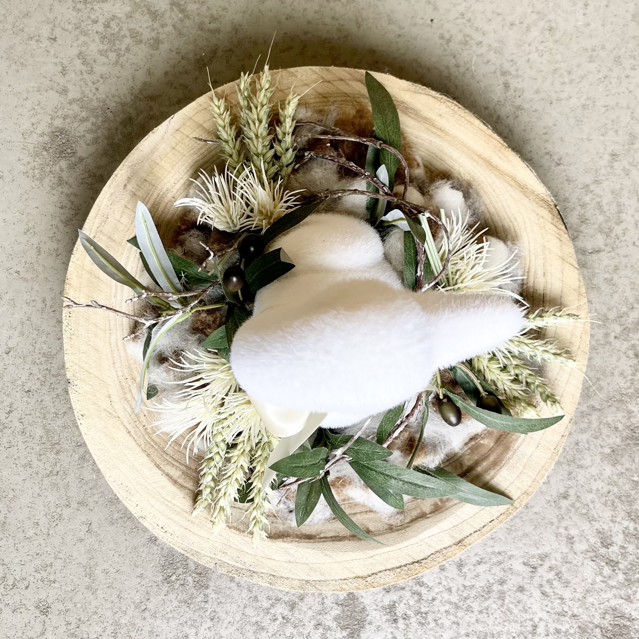"Gänseschmaus" in Creme Weiß