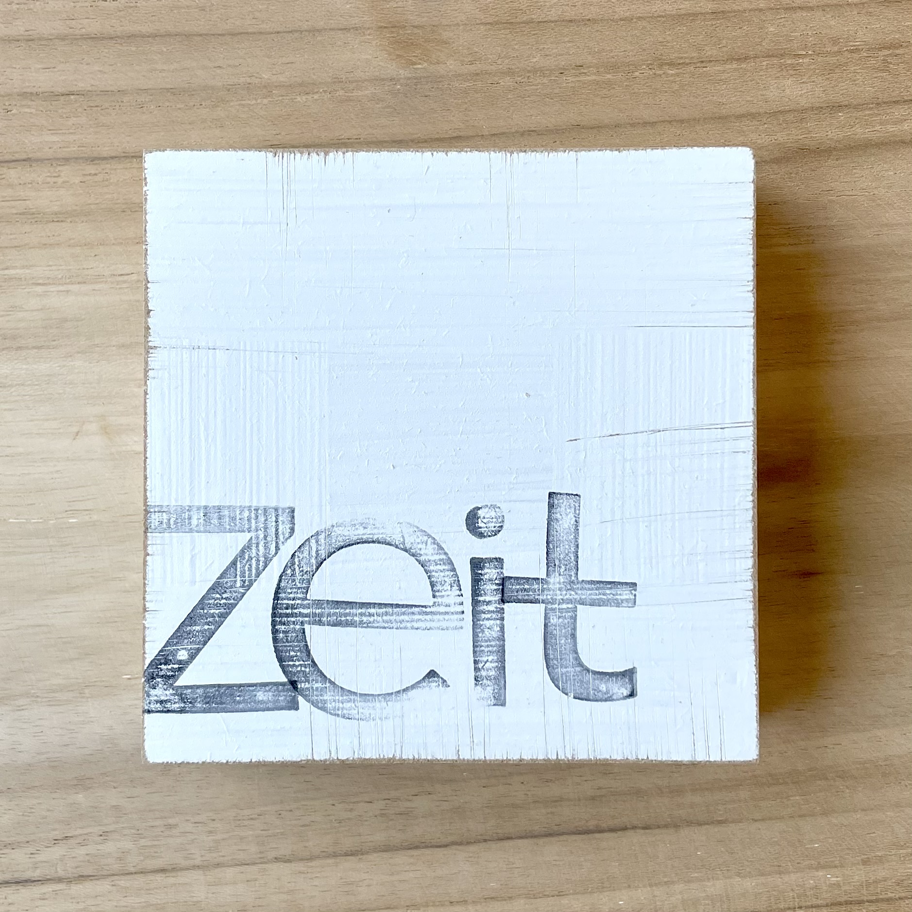 Textplatte "zeit" 10cm