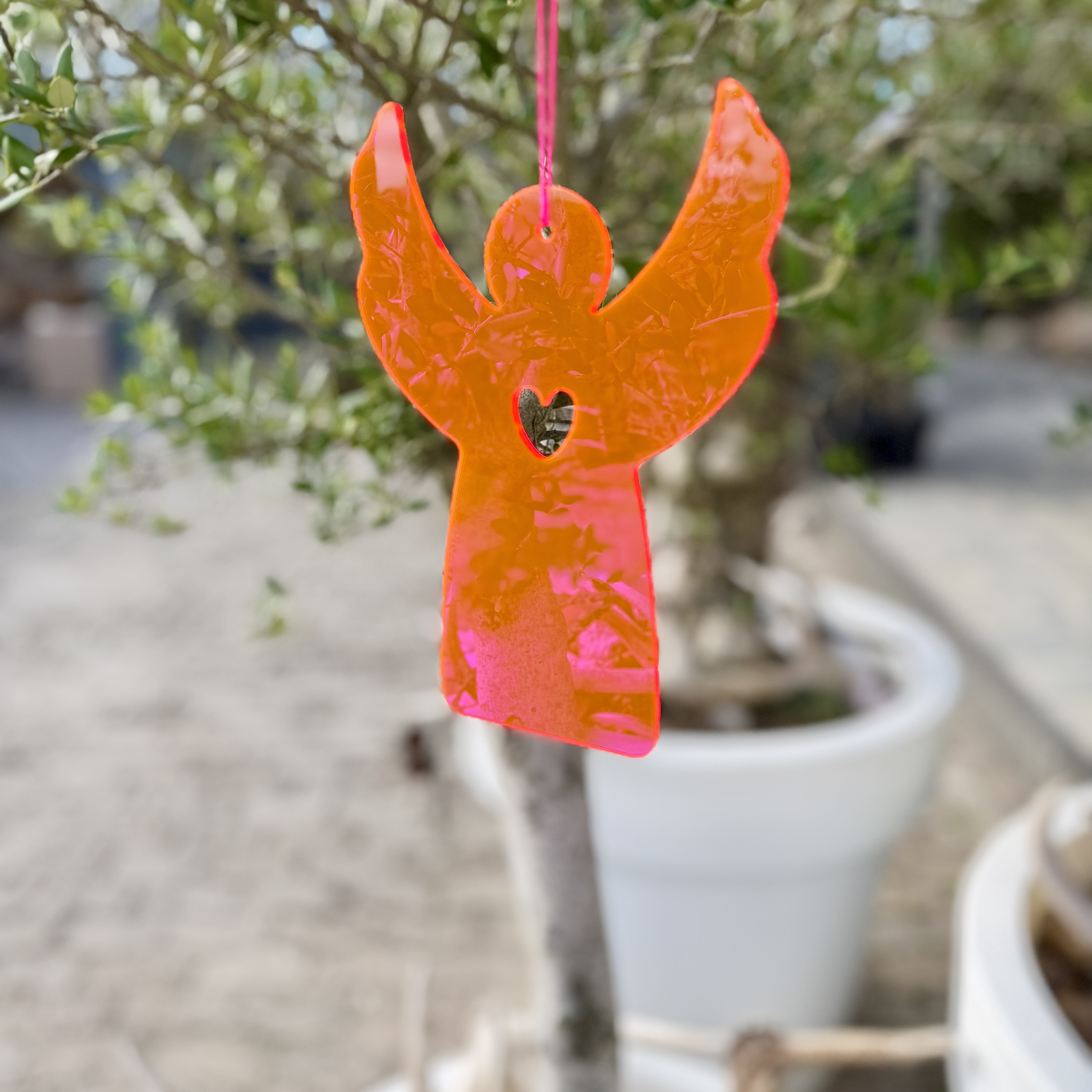 Hänger Engel 20cm, pink