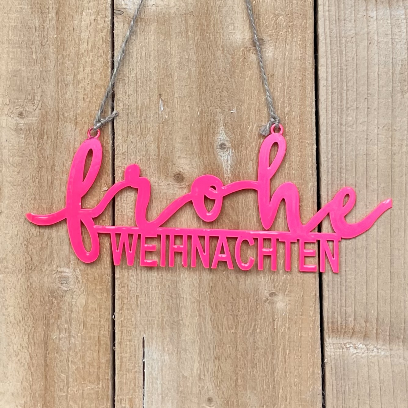 Metall-Schriftzug zum Hängen 