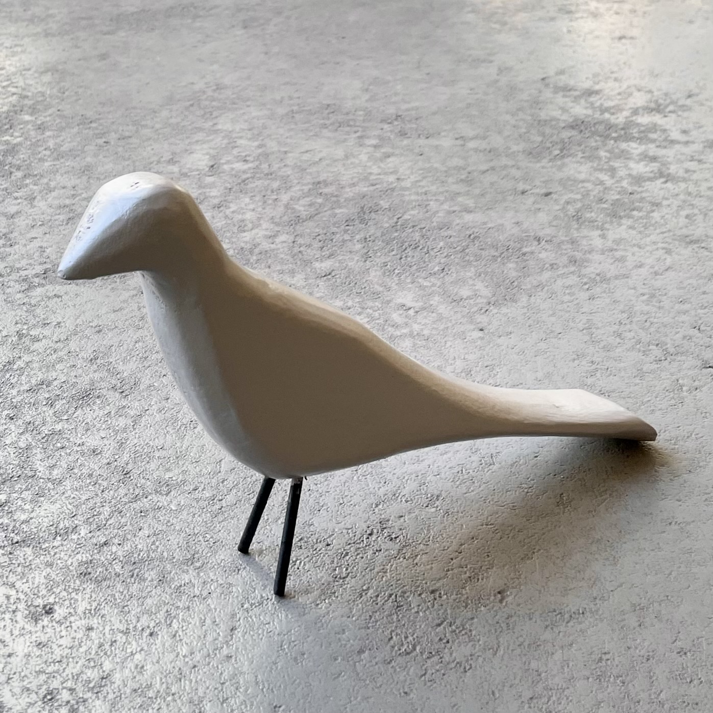Holz-Vogel "Luigi" L26cm, taupe