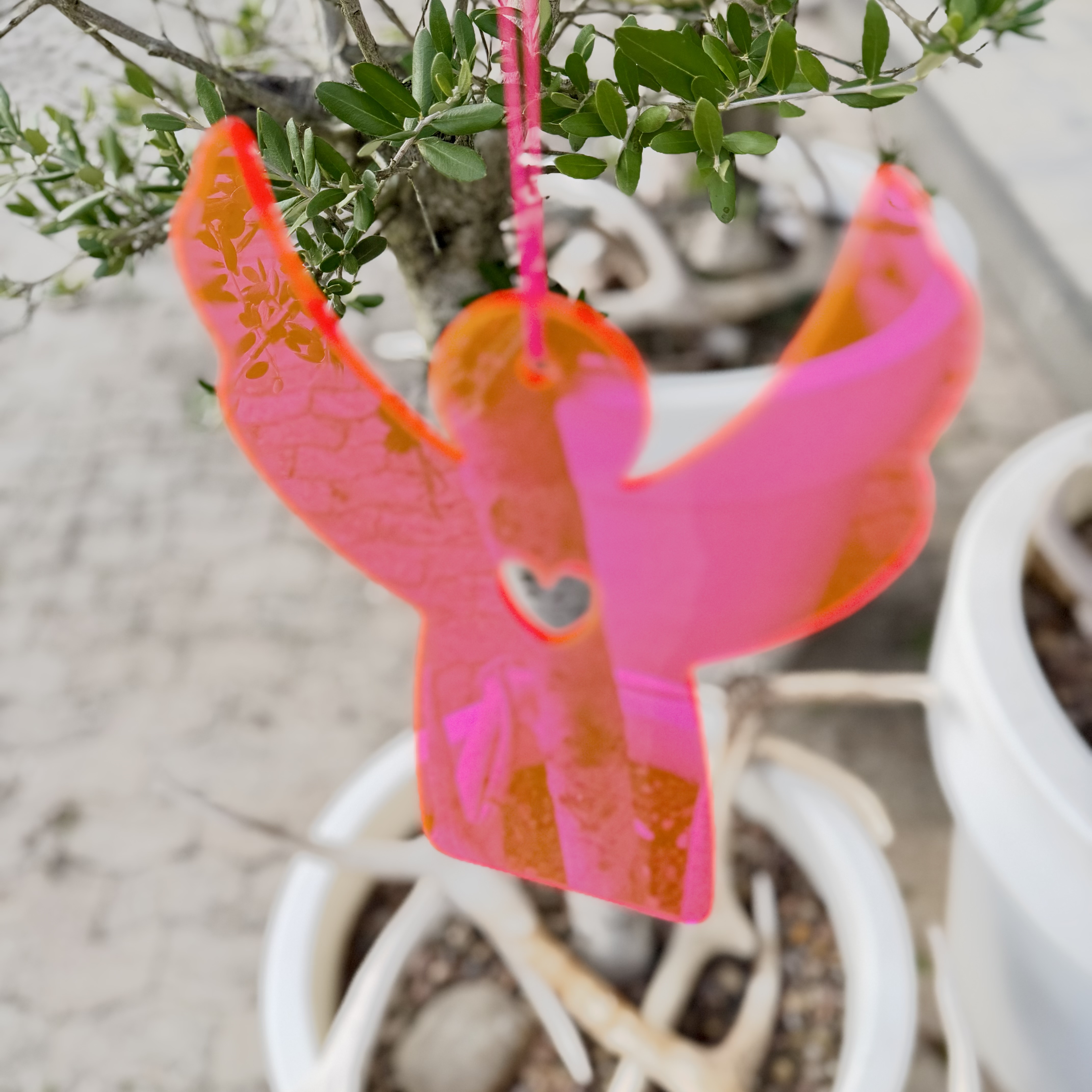 Hänger Engel 20cm, pink