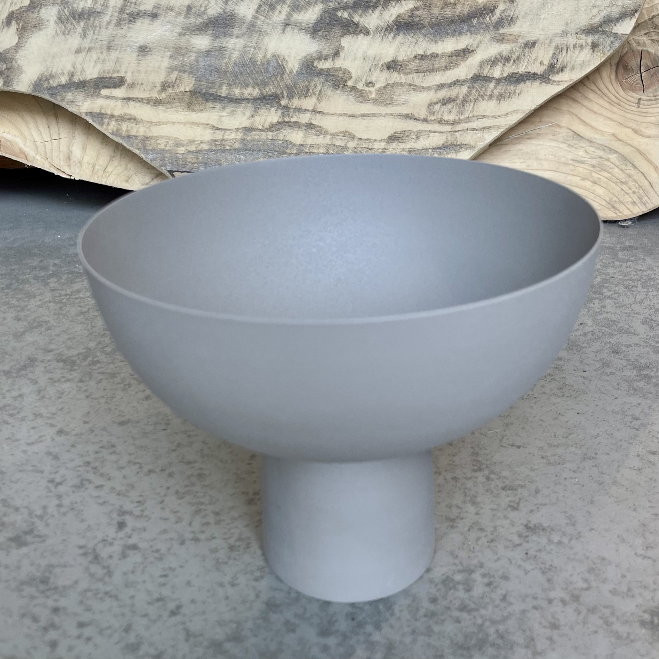 Met.Schale"Lottie"a.F.,D20H16cm, taupe