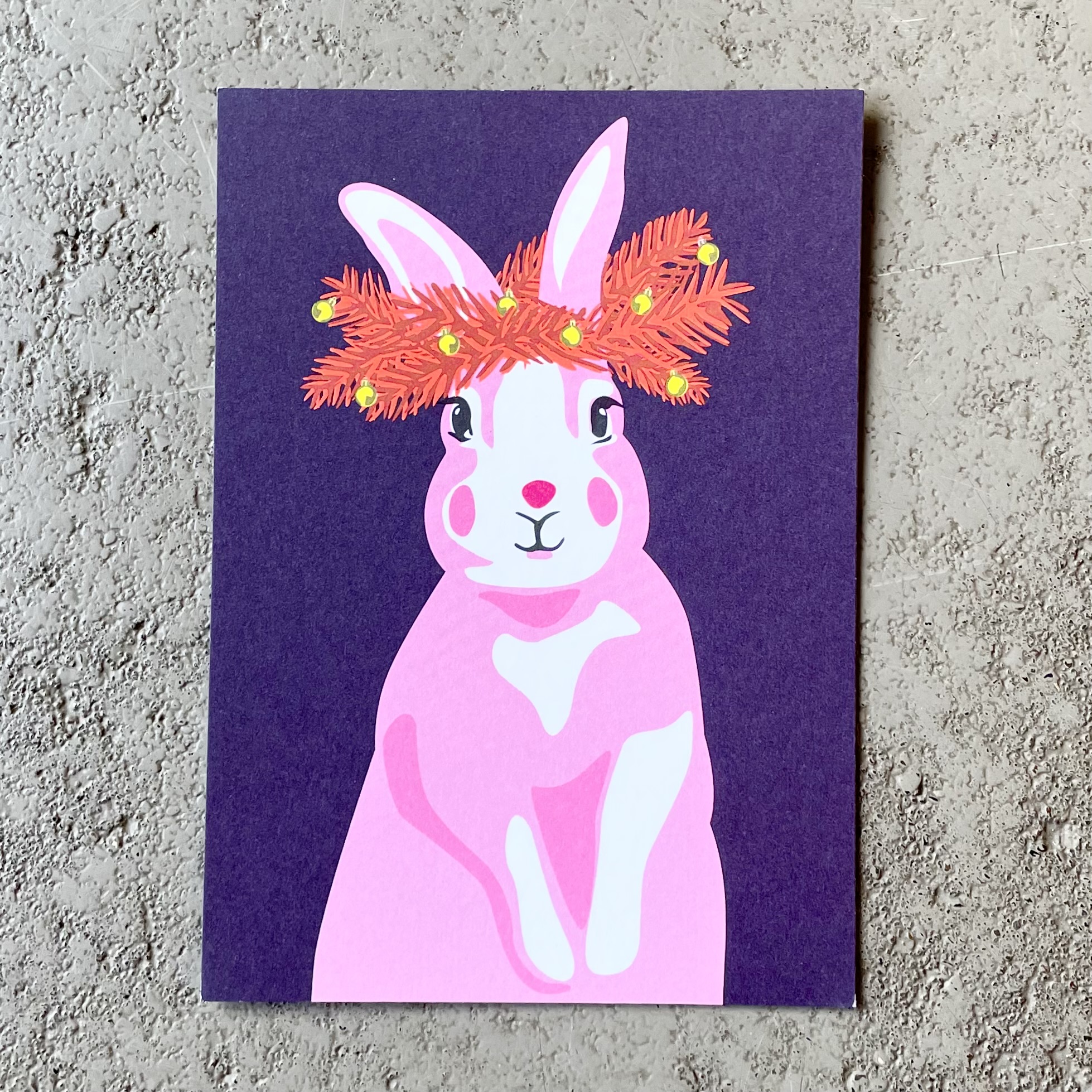 Postkarte luminous "Rabbit" 10x15cm