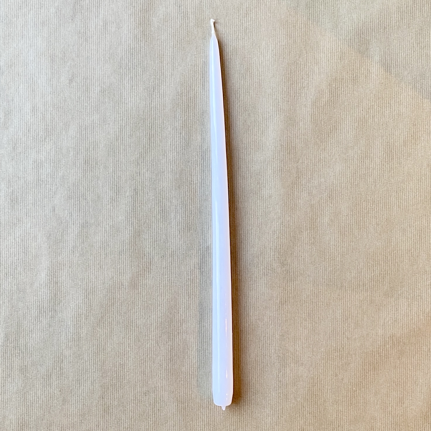 Spitzkerze lackiert, 40cm, weiß