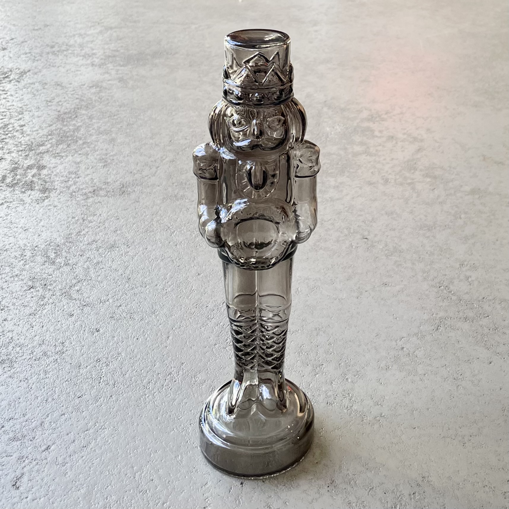 Glas-Nussknacker "Chubby" H33cm, taupe