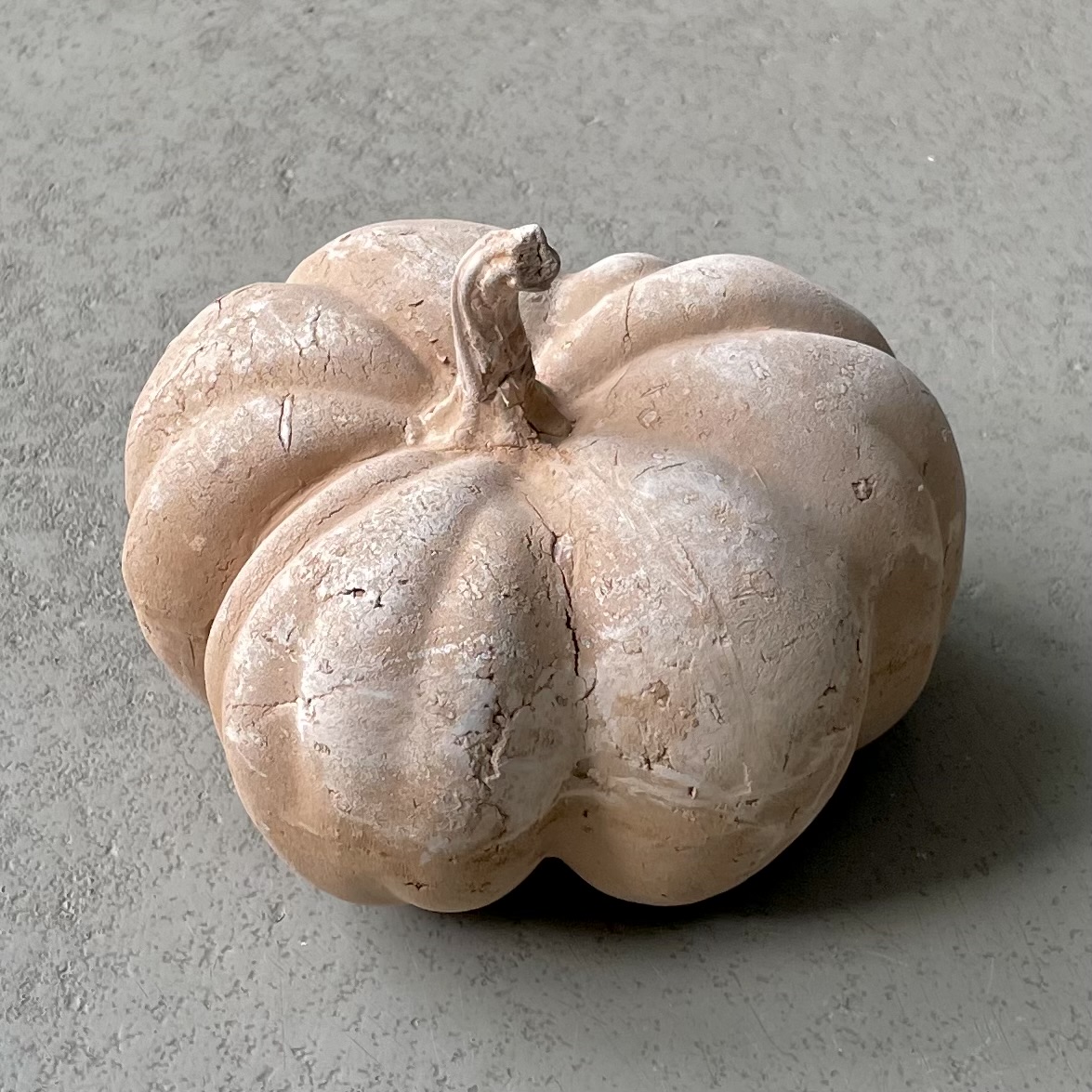Keramik-Kürbis "Knut" D13cm, terra