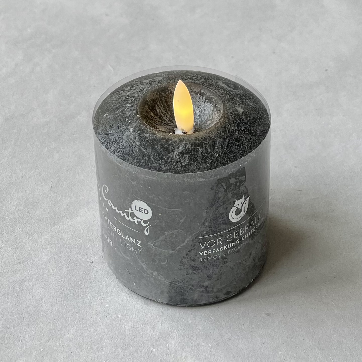 LED-Kerze "Flair" H9cm, schwarz