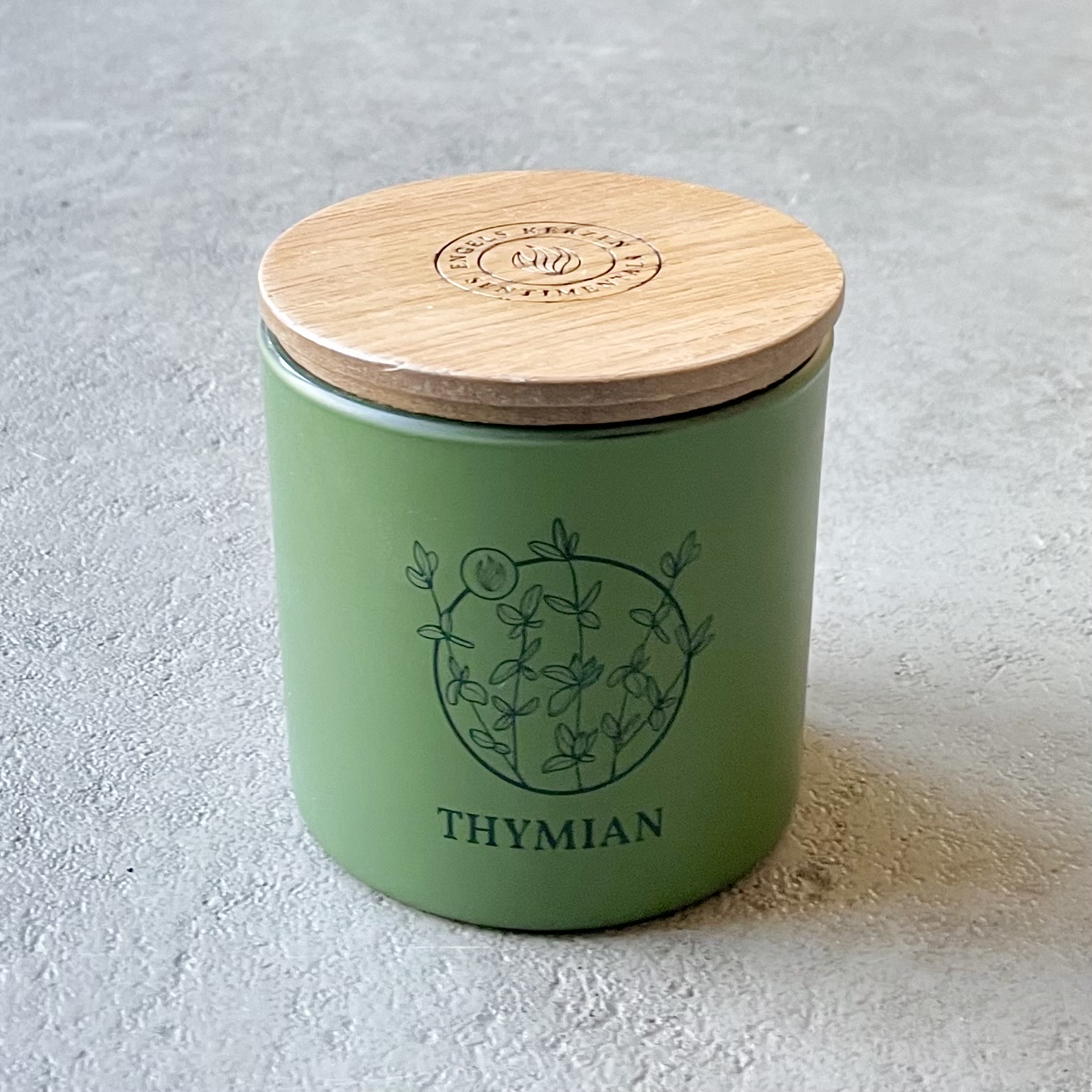 Sentimentals Küchenkräuter Duftkerze im Glas "Thymian" D9cm